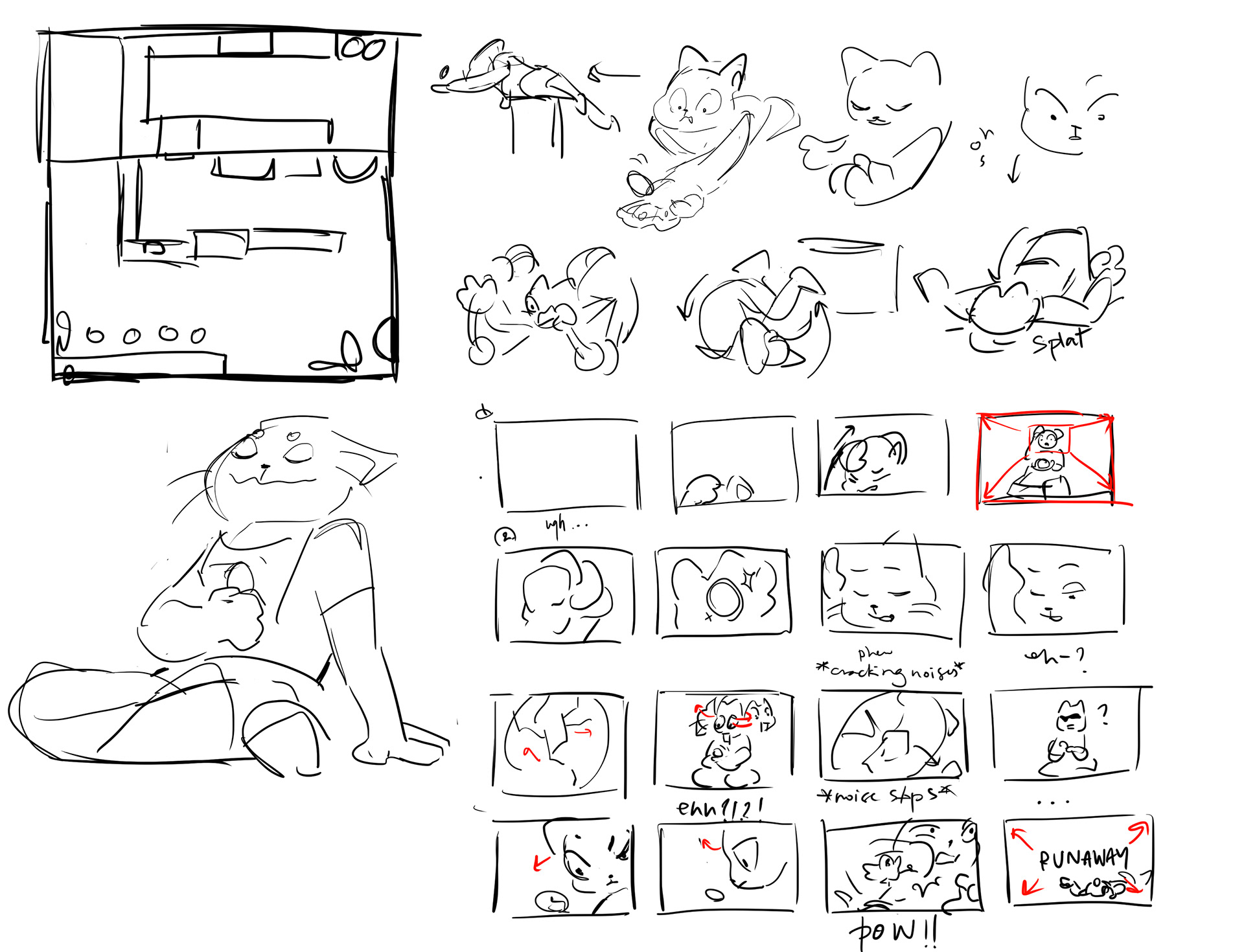 Store Layout and Initial Storyboards