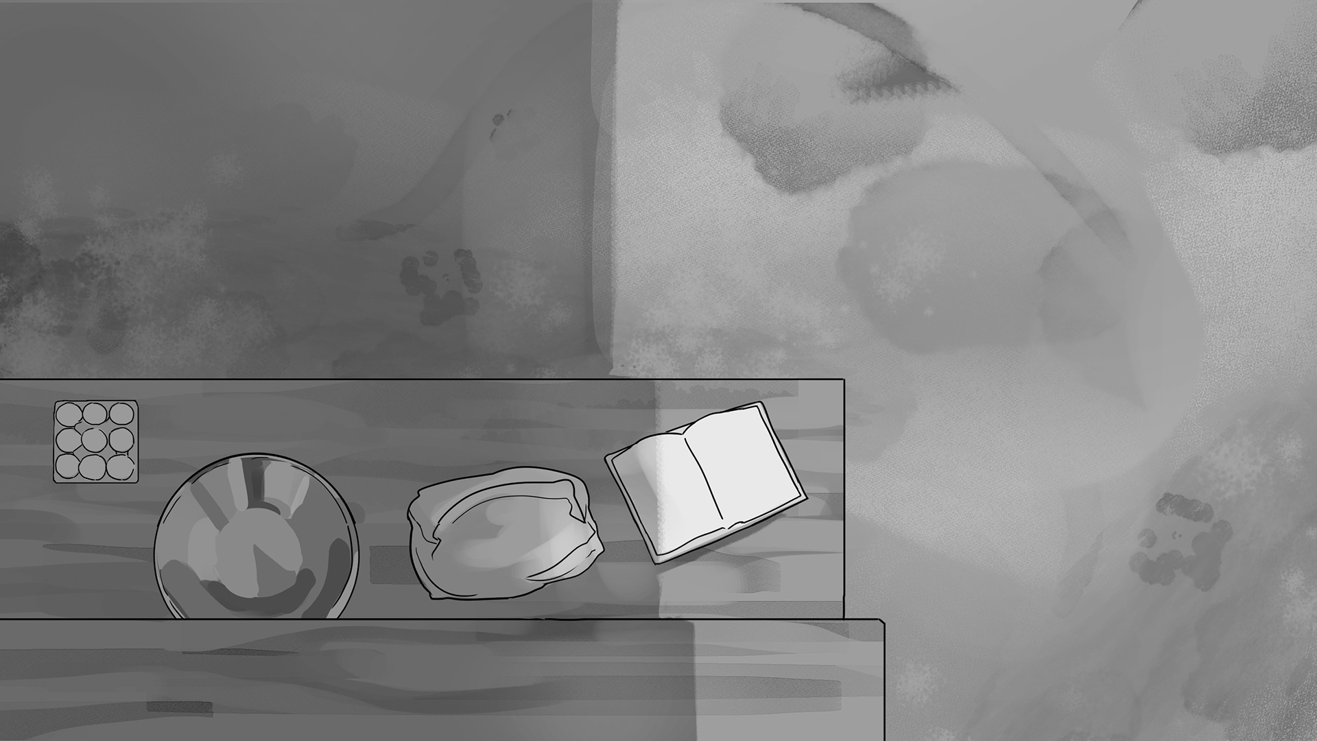 Top Down View of Chef's Workstation