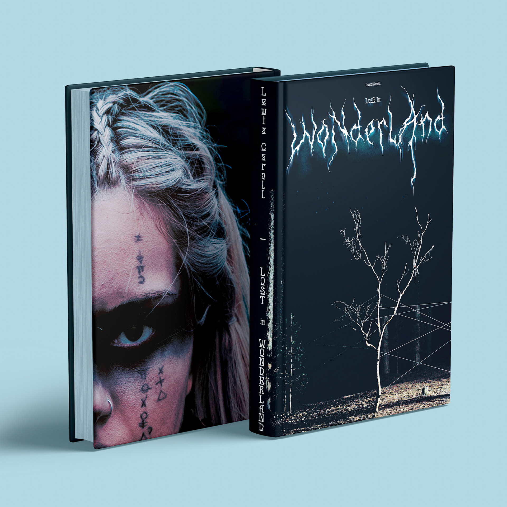 Couverture de livre / book cover "Alice in Wonderland" - 1/2 