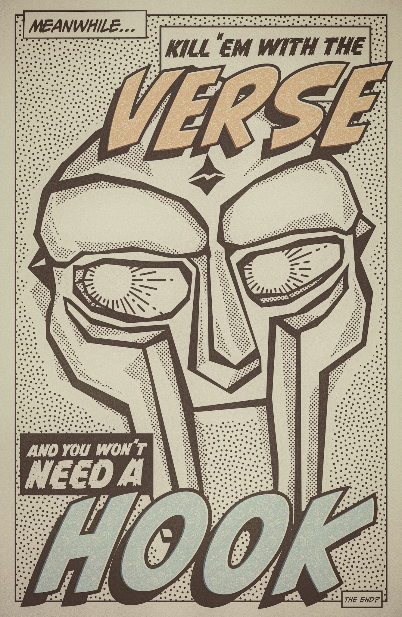 Affiche / poster MF DOOM - 1/2 