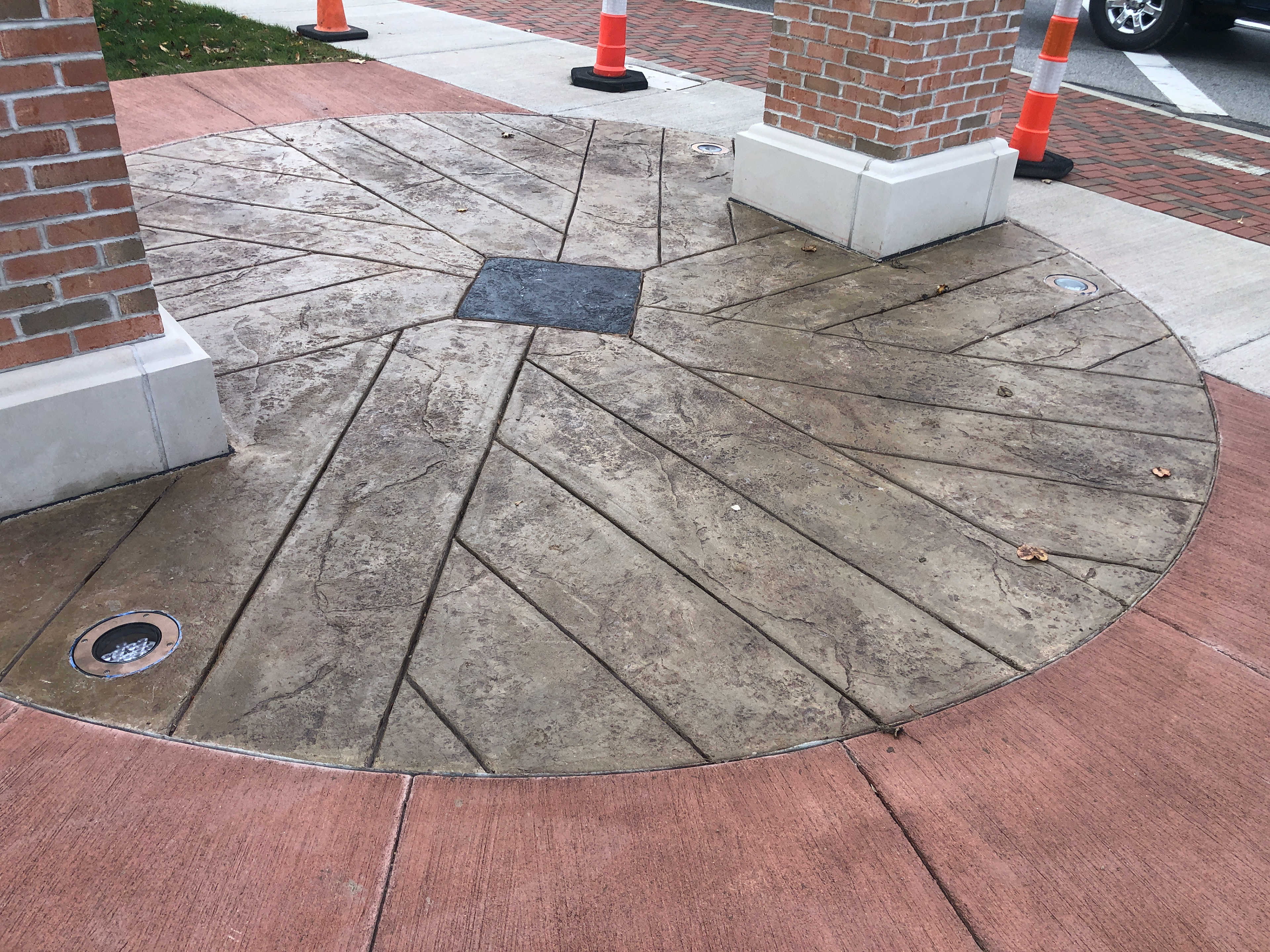 "The Millstone" concrete pad