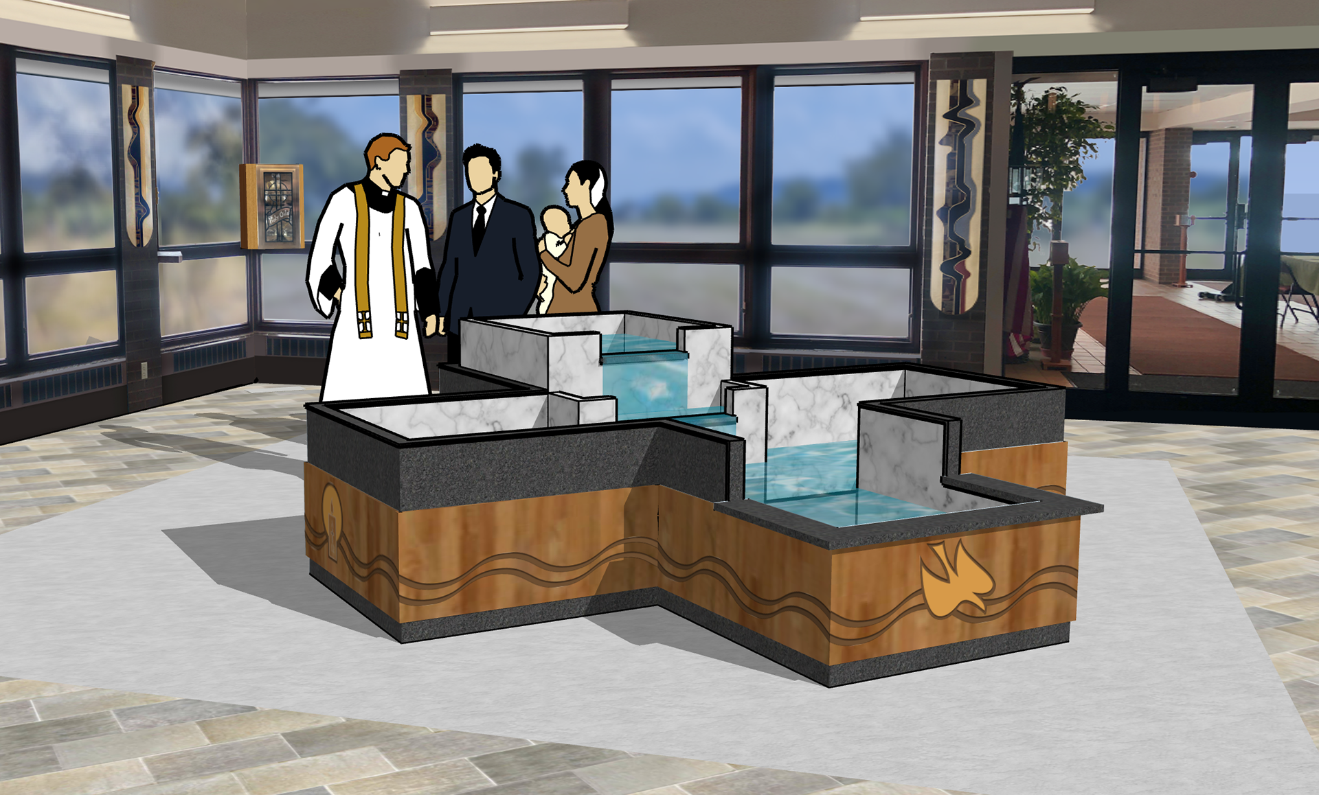 (proposed) St. Gabriel Baptismal Font