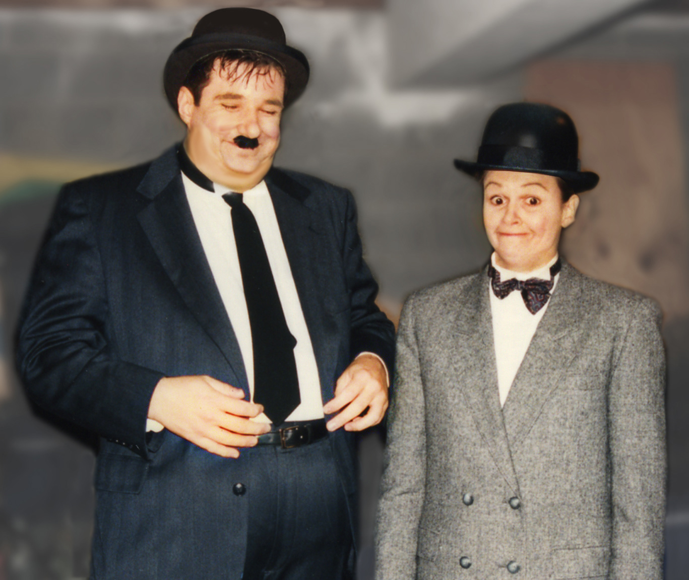 Carolyn & Bill as Laurel & Hardy