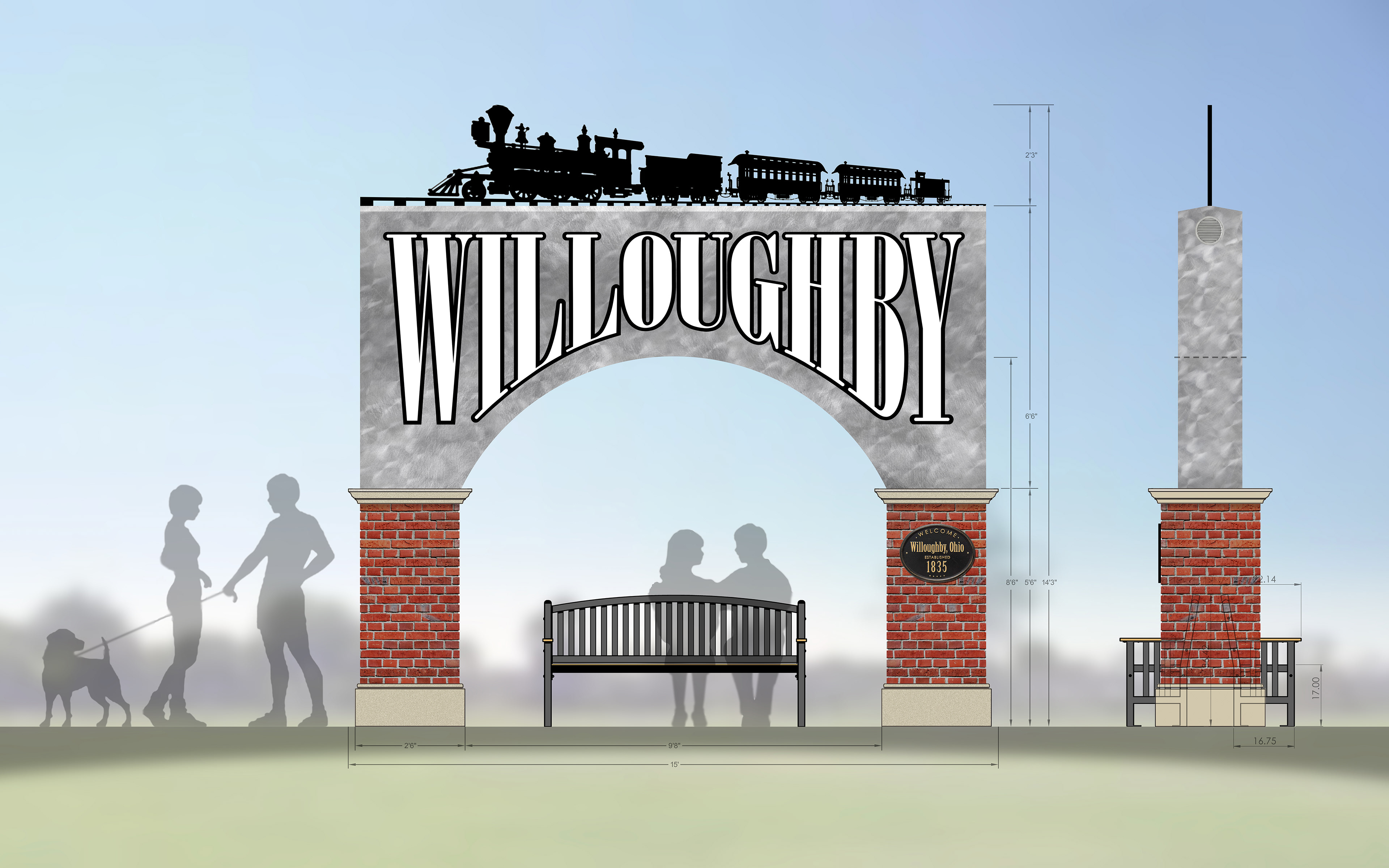 Willoughby Art & Plaza Design (elevation)