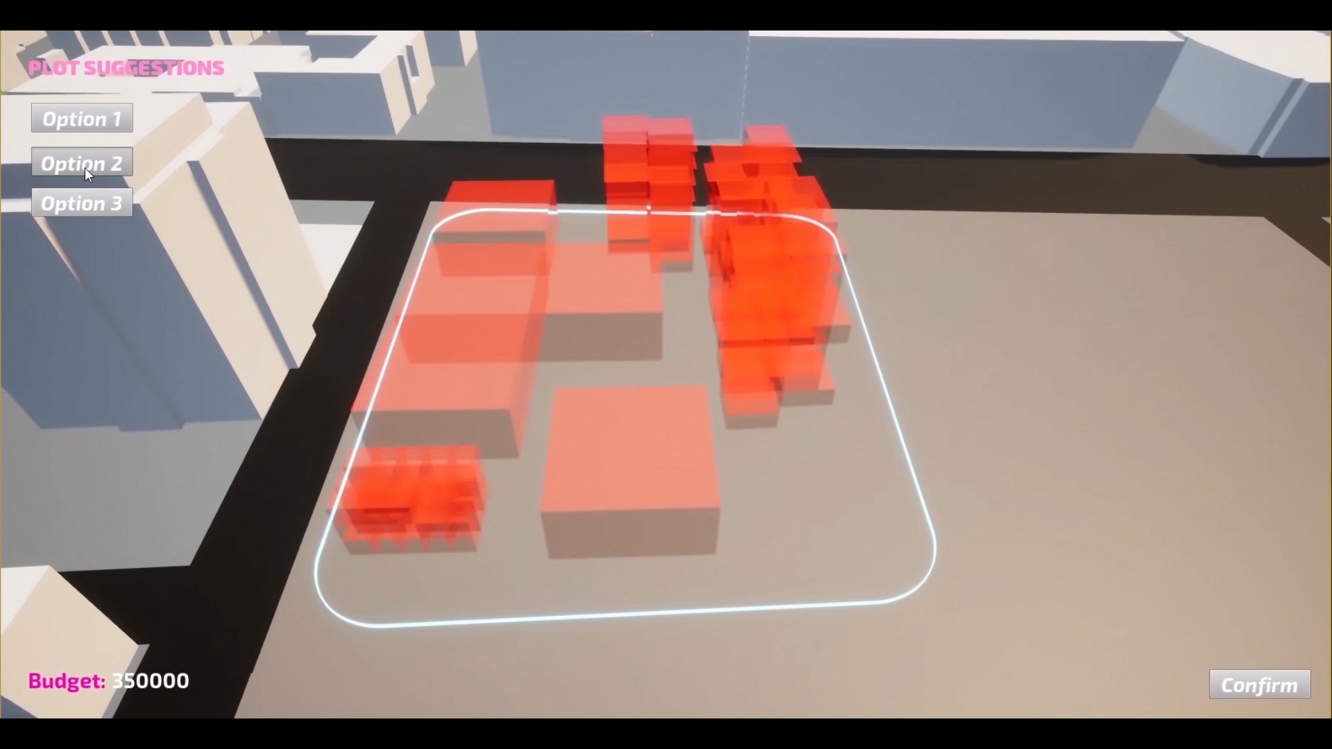 Build your own neighborhood using assets boughts