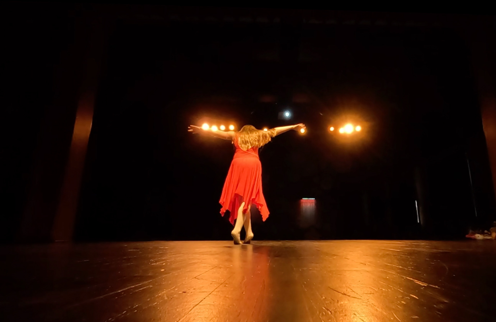 Our incredible daughter performing on stage