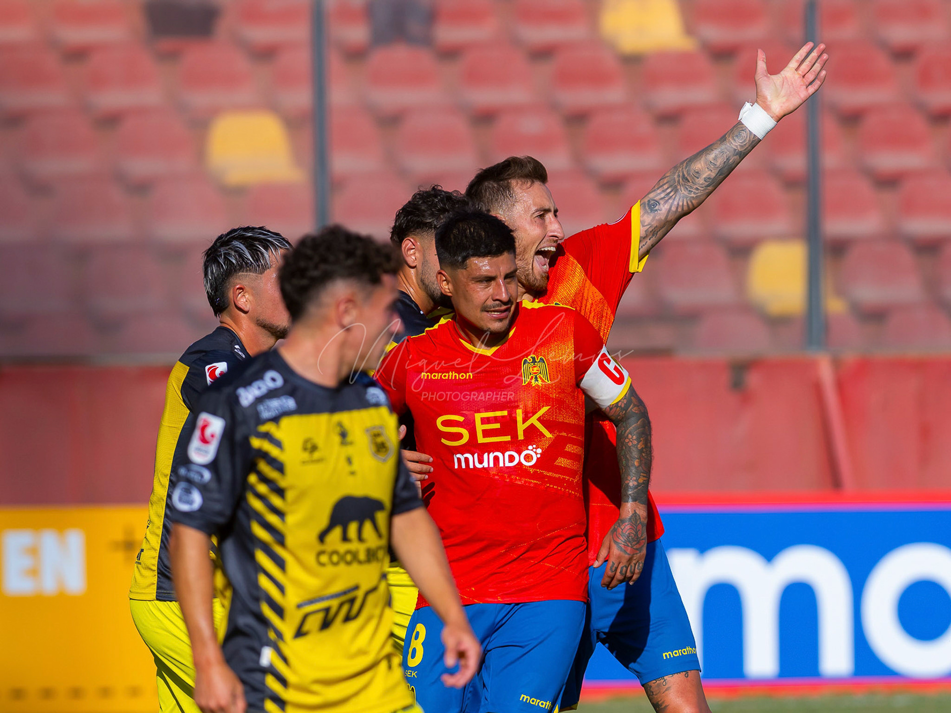 Santiago, Chile - 21 de febrero de 2026: partido entre Union Española y San Luis de Quillota válido por la fecha21 de febrero de 2026:de la Liga de Ascenso 2026, disputado en el Estadio Santa Laura. Foto: Miguel Lemus