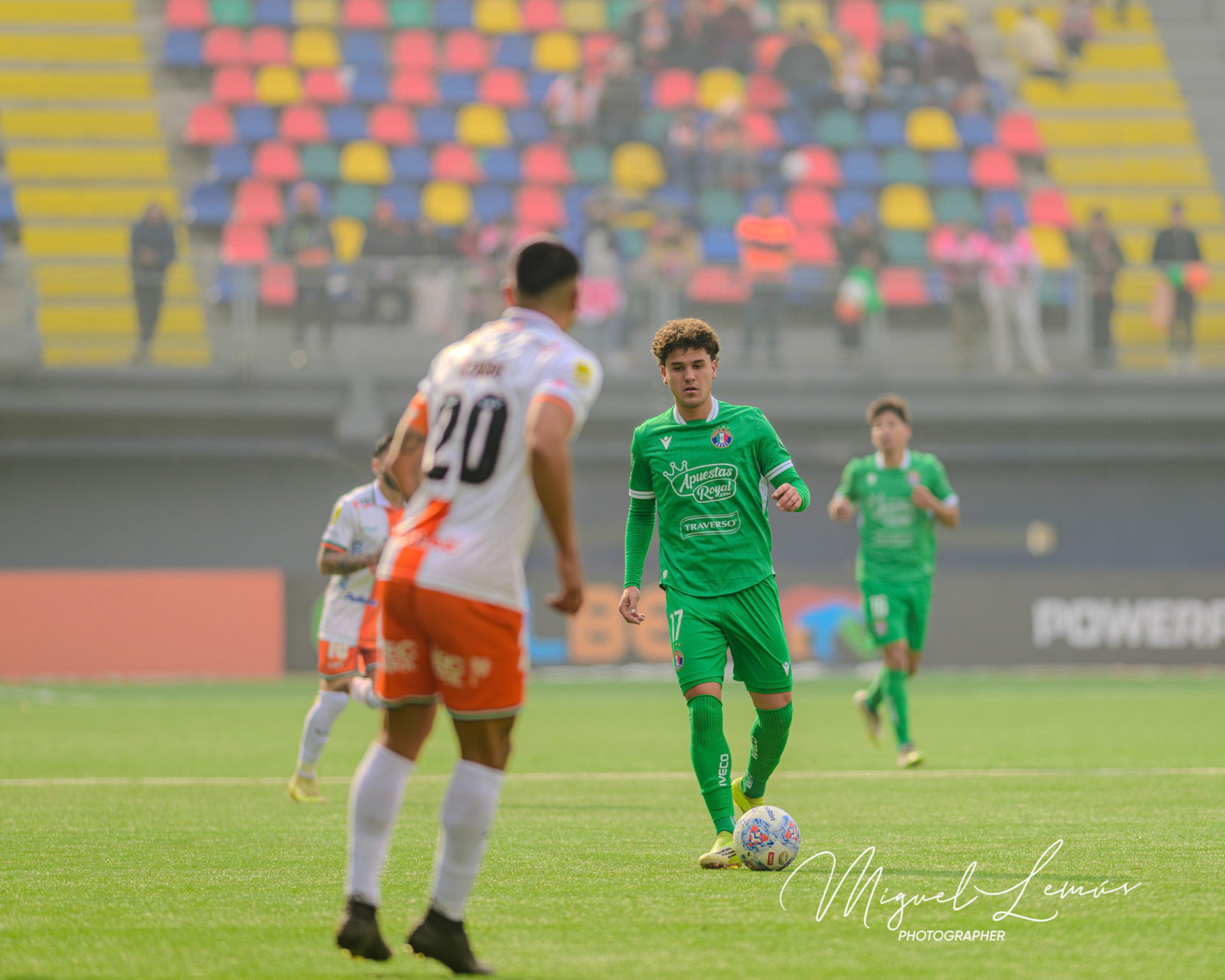 Santiago, Chile - 2026-05-23: Acción del partido entre Audax Italiano y Cobresal  Liga de Primera 2026 disputado en el  Estadio Bicentenario de la FloridaFecha 13 del campeonato  2026Foto: Miguel Lemus Dávila