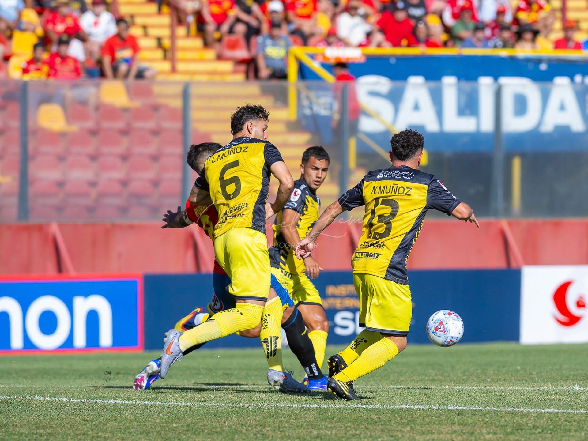 Santiago, Chile - 21 de febrero de 2026: partido entre Union Española y San Luis de Quillota válido por la fecha21 de febrero de 2026:de la Liga de Ascenso 2026, disputado en el Estadio Santa Laura. Foto: Miguel Lemus