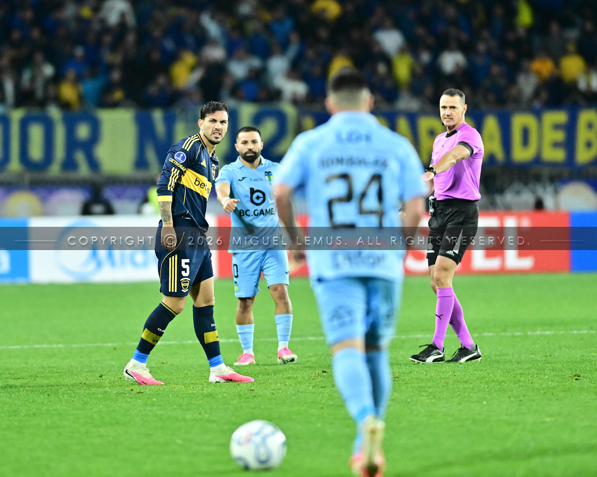 General view of play during the Copa Sudamericana 2026  match between Boca Juniors   and    Club Deportivo O'Higgins at  Estadio El teniente de Rancagua , Chile, 2026-07-30 21:37(Photo by Miguel Lemus)