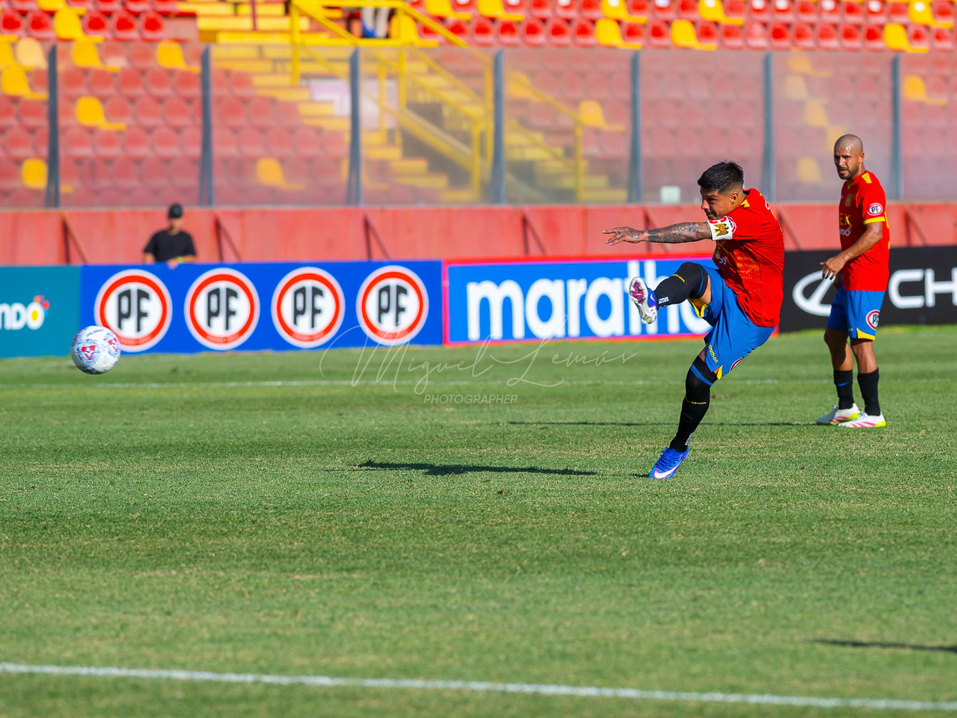Santiago, Chile - 21 de febrero de 2026: partido entre Union Española y San Luis de Quillota válido por la fecha21 de febrero de 2026:de la Liga de Ascenso 2026, disputado en el Estadio Santa Laura. Foto: Miguel Lemus