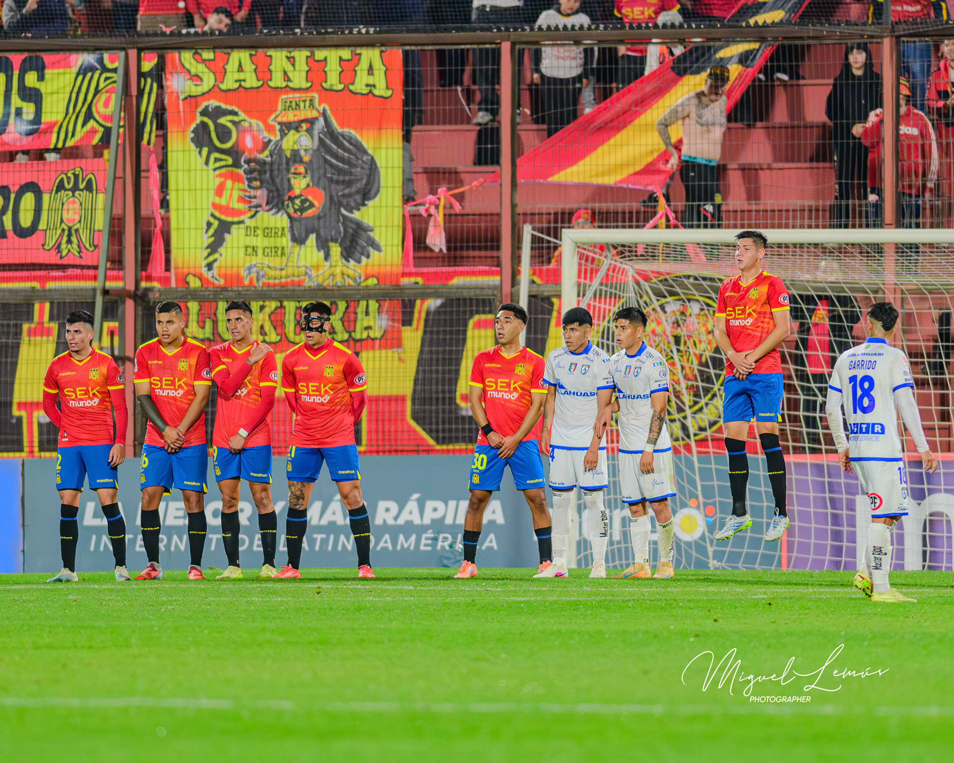 Santiago, Chile - 2026-05-18: Acción del partido entre Union Española  vs Club Deportes Iquique  Liga de Ascenso 2026 disputado en el Estadio Santa Laura  Foto: Miguel Lemus Dávila