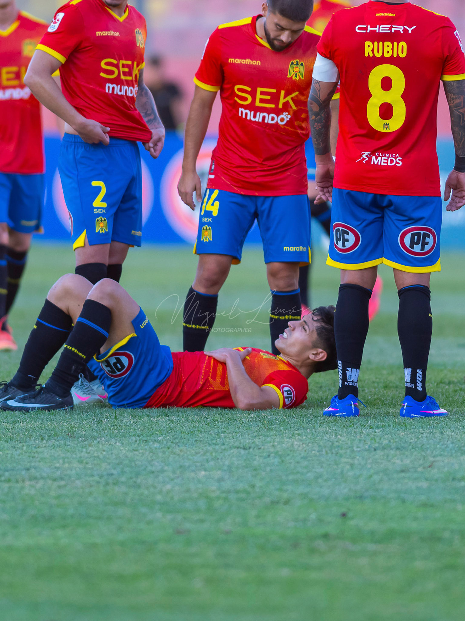 Santiago, Chile - 21 de febrero de 2026: partido entre Union Española y San Luis de Quillota válido por la fecha21 de febrero de 2026:de la Liga de Ascenso 2026, disputado en el Estadio Santa Laura. Foto: Miguel Lemus
