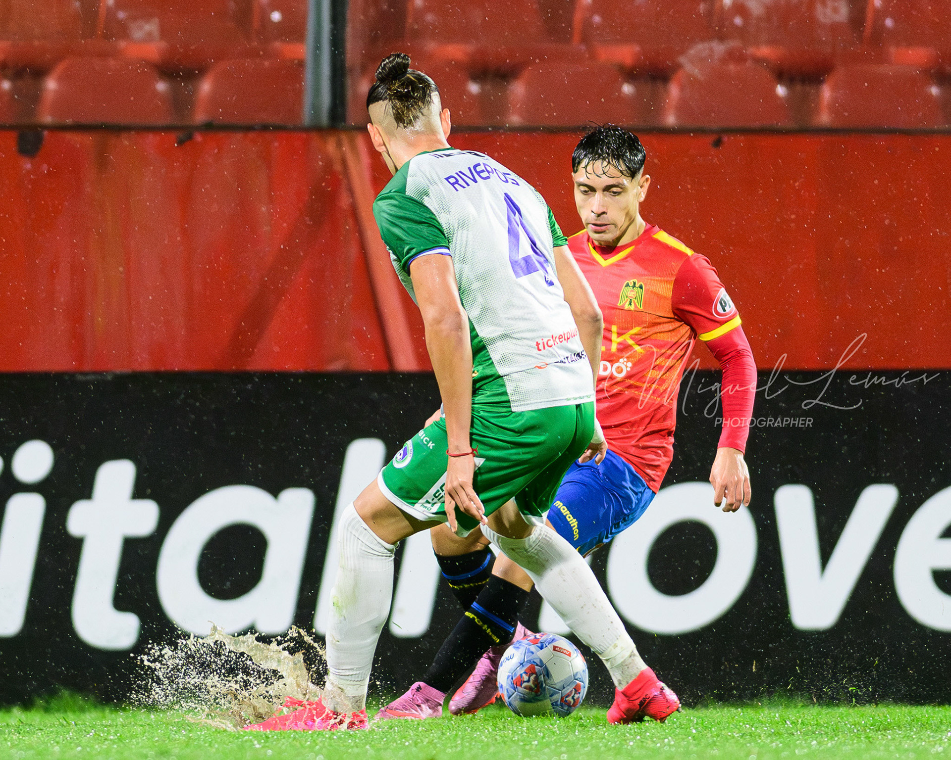 Santiago, Chile - 2026-03-20: Acción del partido entre Union Española y Deportes Puerto Mont  por la Liga de Ascenso 2026 disputado en el Estadio Santa LauraFoto: Miguel Lemus Dávila