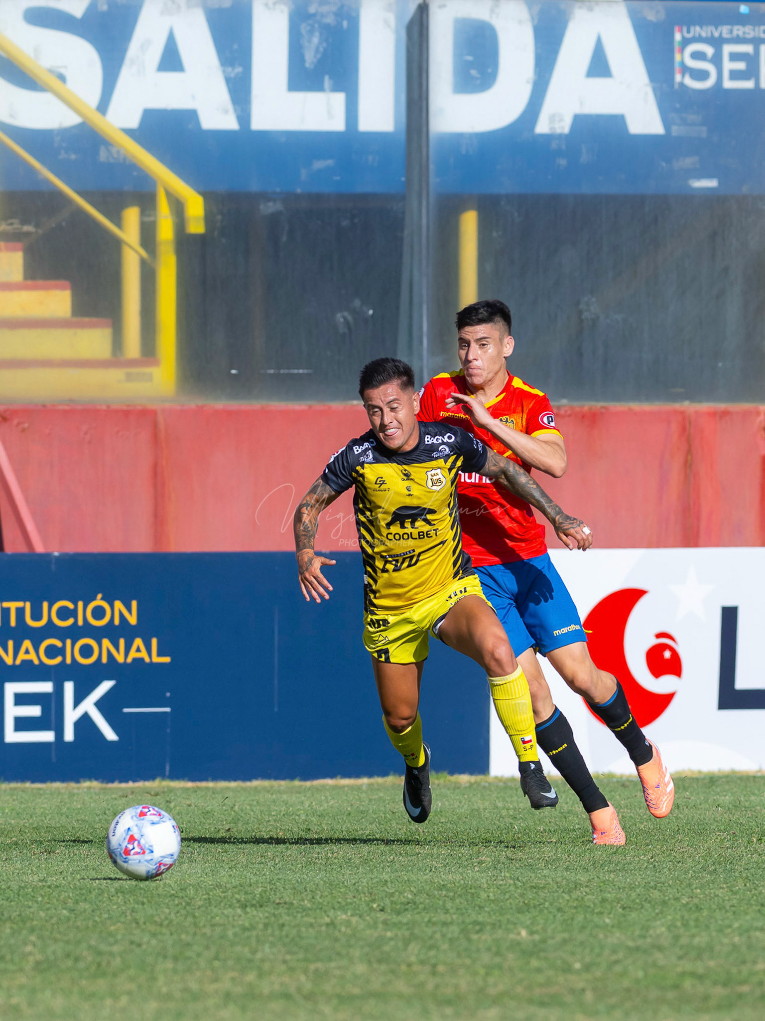 Santiago, Chile - 21 de febrero de 2026: partido entre Union Española y San Luis de Quillota válido por la fecha21 de febrero de 2026:de la Liga de Ascenso 2026, disputado en el Estadio Santa Laura. Foto: Miguel Lemus
