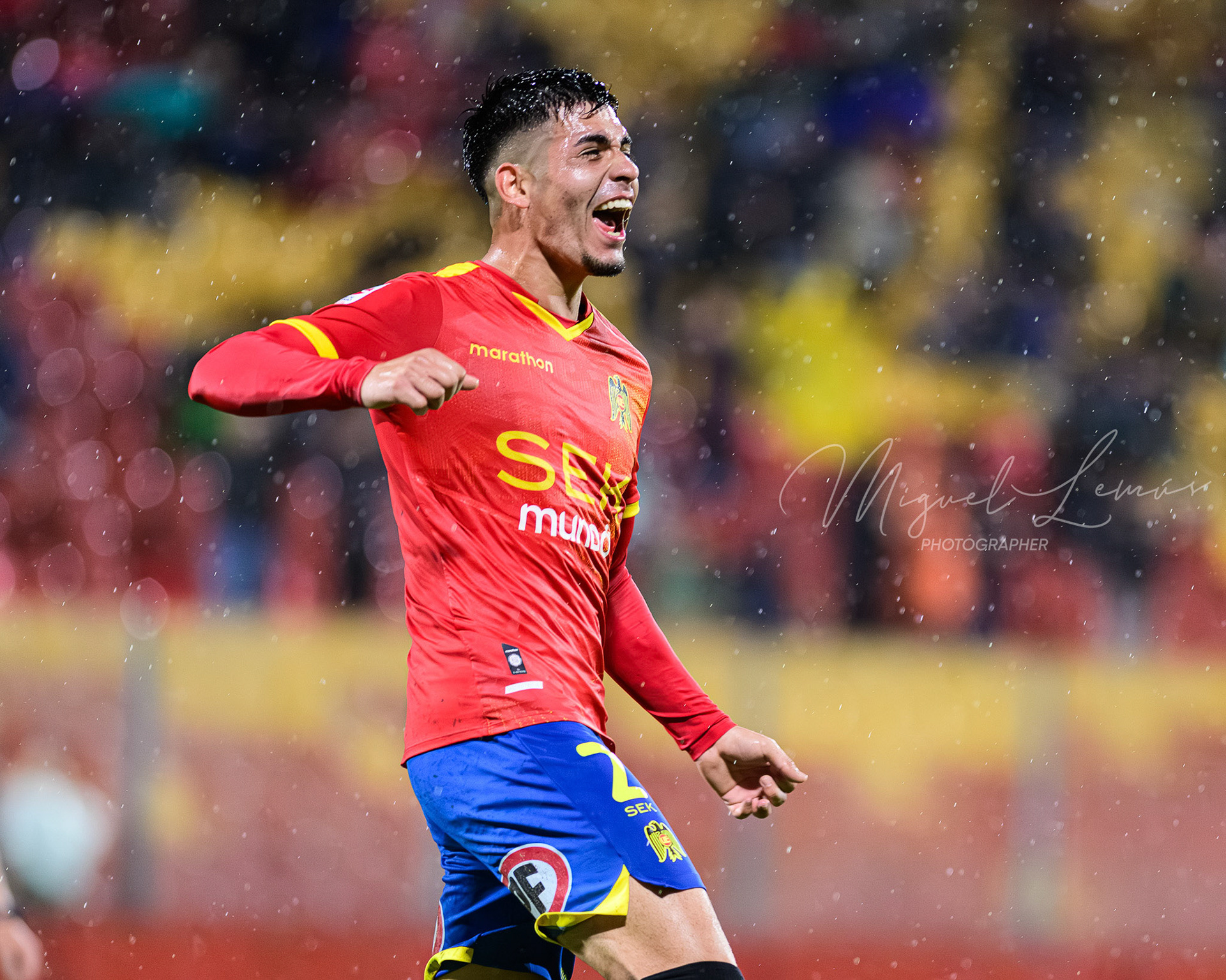 Santiago, Chile - 2026-03-20: Acción del partido entre Union Española y Deportes Puerto Mont  por la Liga de Ascenso 2026 disputado en el Estadio Santa LauraFoto: Miguel Lemus Dávila