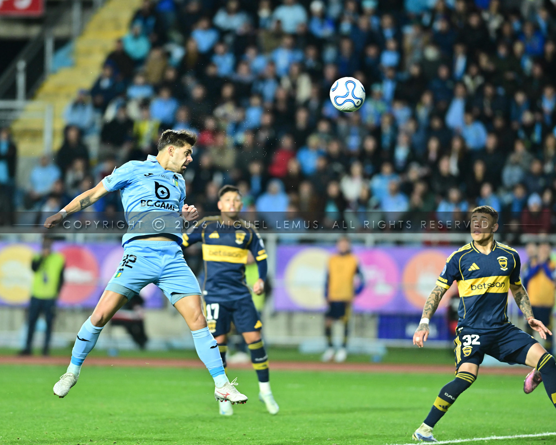 General view of play during the Copa Sudamericana 2026  match between Boca Juniors   and    Club Deportivo O'Higgins at  Estadio El teniente de Rancagua , Chile, 2026-07-30 22:11(Photo by Miguel Lemus)