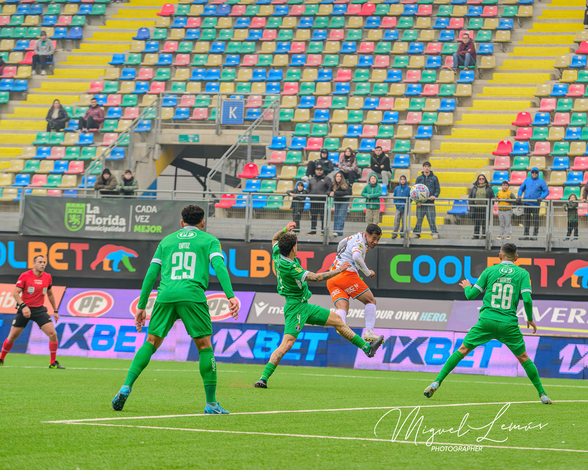 Santiago, Chile - 2026-05-23: Acción del partido entre Audax Italiano y Cobresal  Liga de Primera 2026 disputado en el  Estadio Bicentenario de la FloridaFecha 13 del campeonato  2026Foto: Miguel Lemus Dávila