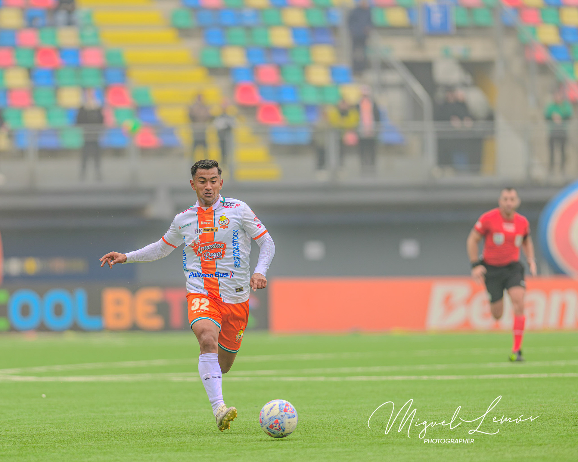 Santiago, Chile - 2026-05-23: Acción del partido entre Audax Italiano y Cobresal  Liga de Primera 2026 disputado en el  Estadio Bicentenario de la FloridaFecha 13 del campeonato  2026Foto: Miguel Lemus Dávila