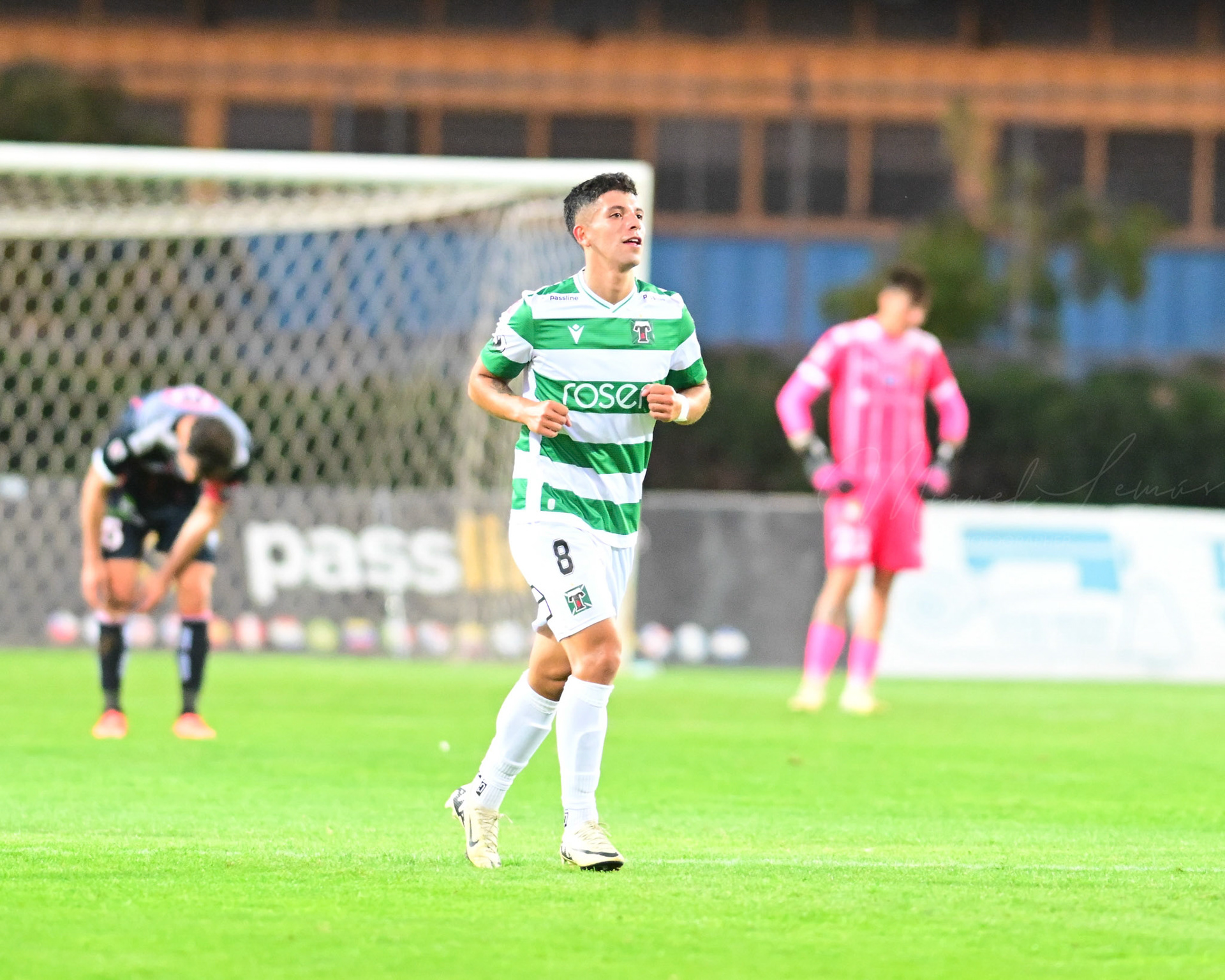 Santiago, Chile - 2026-03-27: Acción del partido entre Deportes Recoleta y Deportes Temuco  por la Liga de Ascenso 2026 disputado en el Estadio Municipal de San Bernardo.Foto: Miguel Lemus Dávila