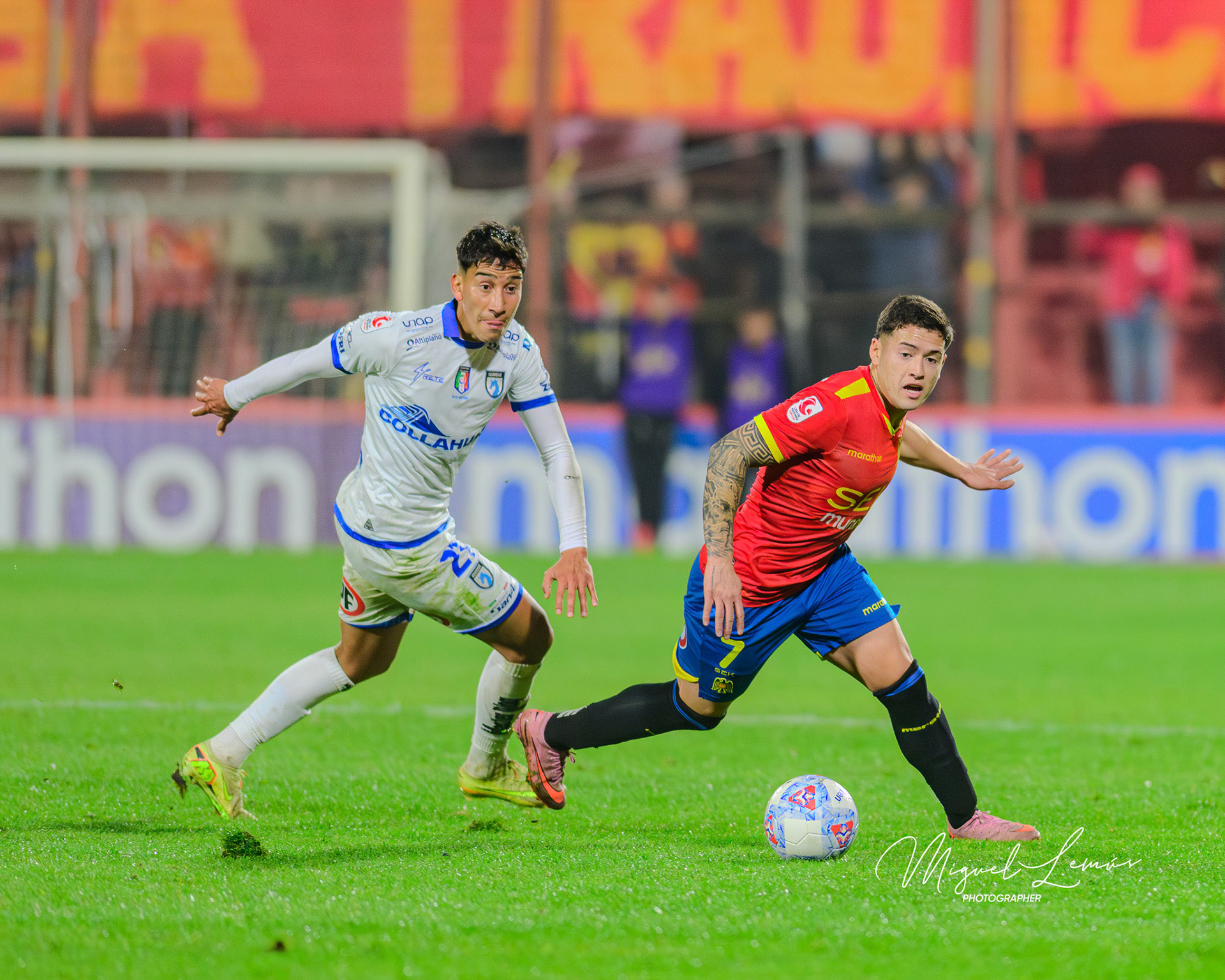 Santiago, Chile - 2026-05-18: Acción del partido entre Union Española  vs Club Deportes Iquique  Liga de Ascenso 2026 disputado en el Estadio Santa Laura  Foto: Miguel Lemus Dávila