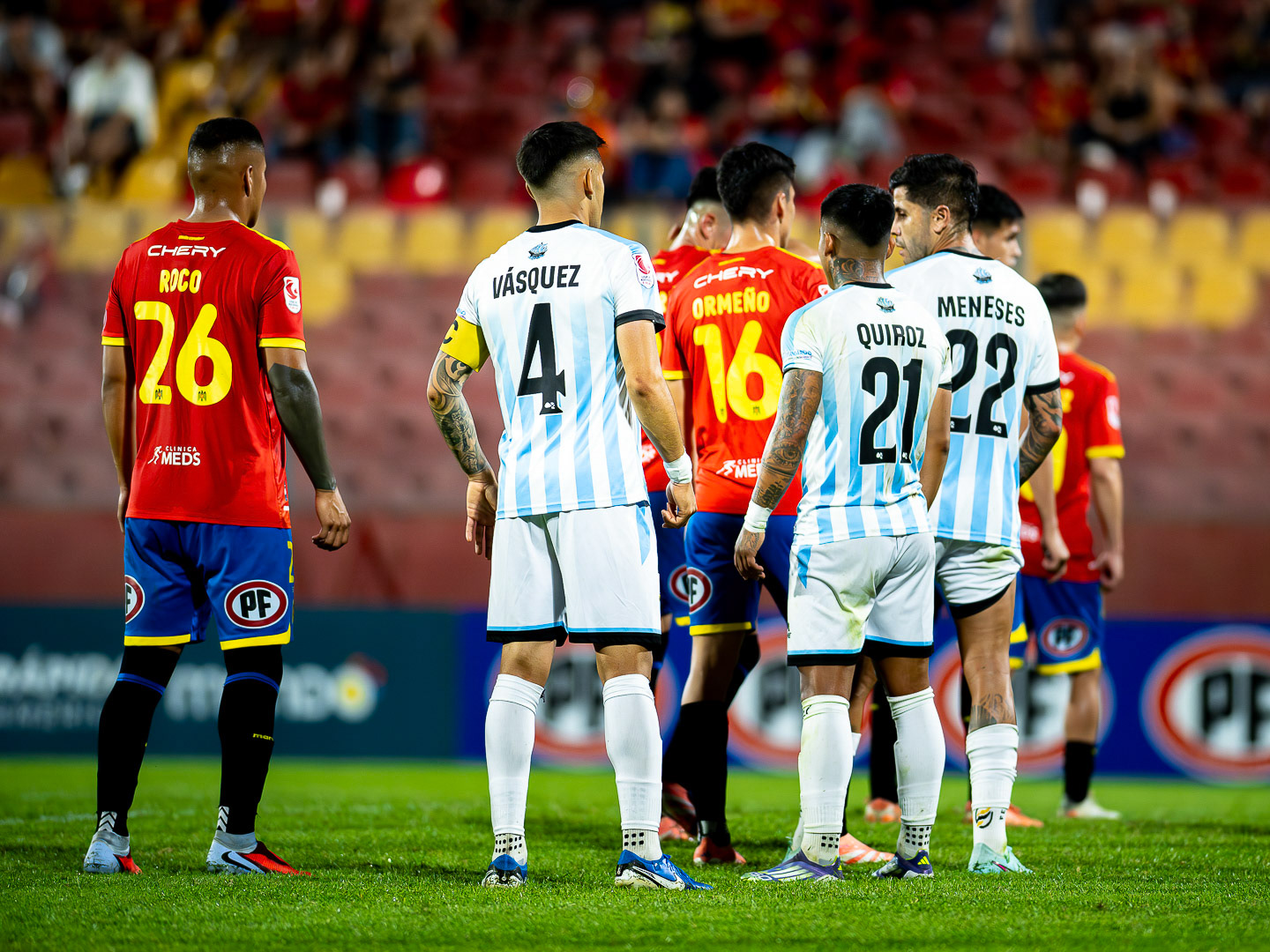 Santiago, Chile - 10 de marzo de 2026: partido entre Union Española y Deportivo Magallanes válido por la fecha 3 del 2026 ,Liga de Ascenso 2026, disputado en el Estadio Santa LauraFoto: Miguel Lemus Dávila