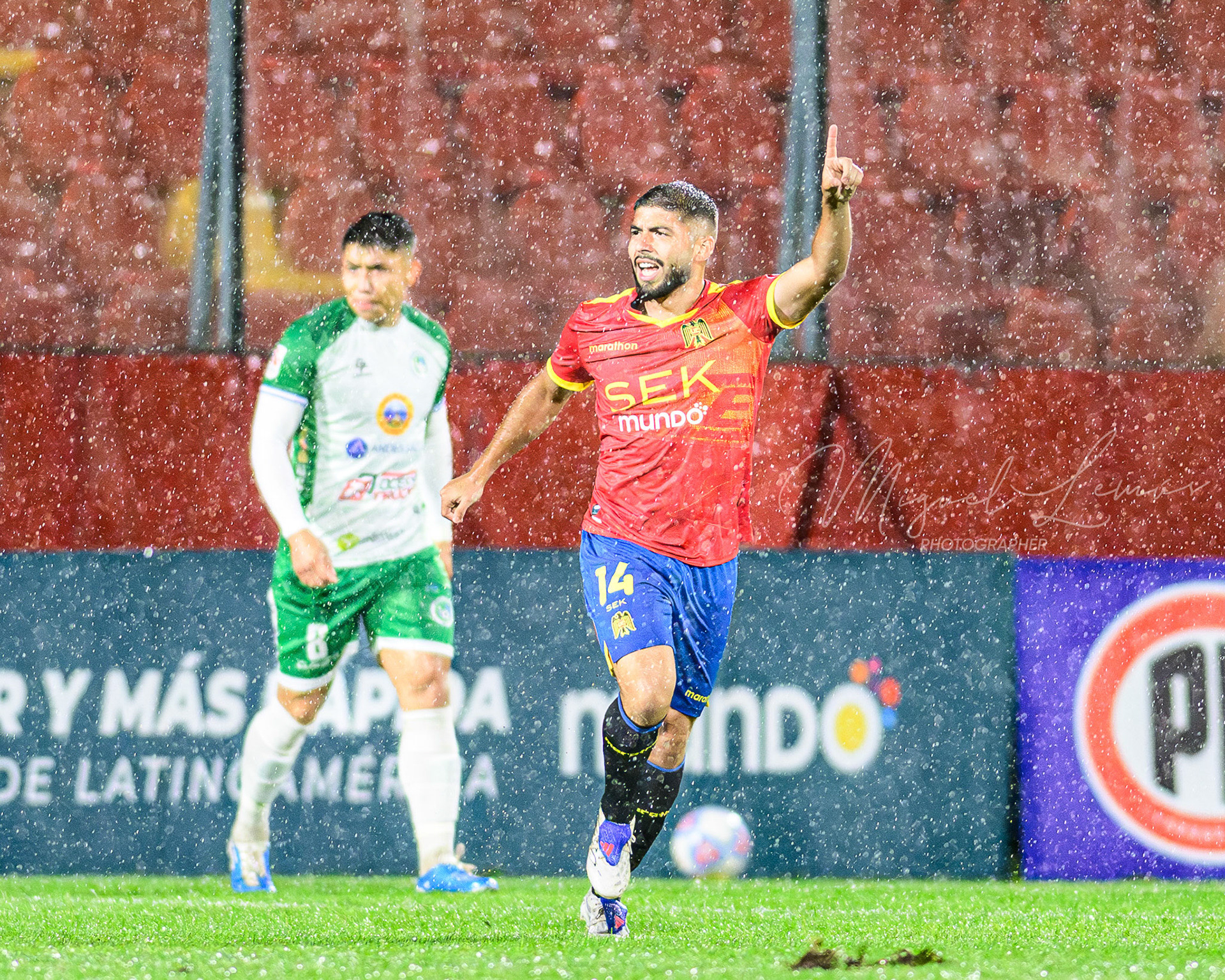 Santiago, Chile - 2026-03-20: Acción del partido entre Union Española y Deportes Puerto Mont  por la Liga de Ascenso 2026 disputado en el Estadio Santa LauraFoto: Miguel Lemus Dávila