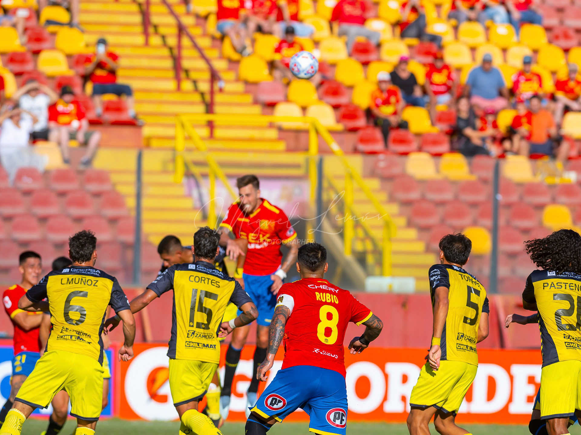 Santiago, Chile - 21 de febrero de 2026: partido entre Union Española y San Luis de Quillota válido por la fecha21 de febrero de 2026:de la Liga de Ascenso 2026, disputado en el Estadio Santa Laura. Foto: Miguel Lemus