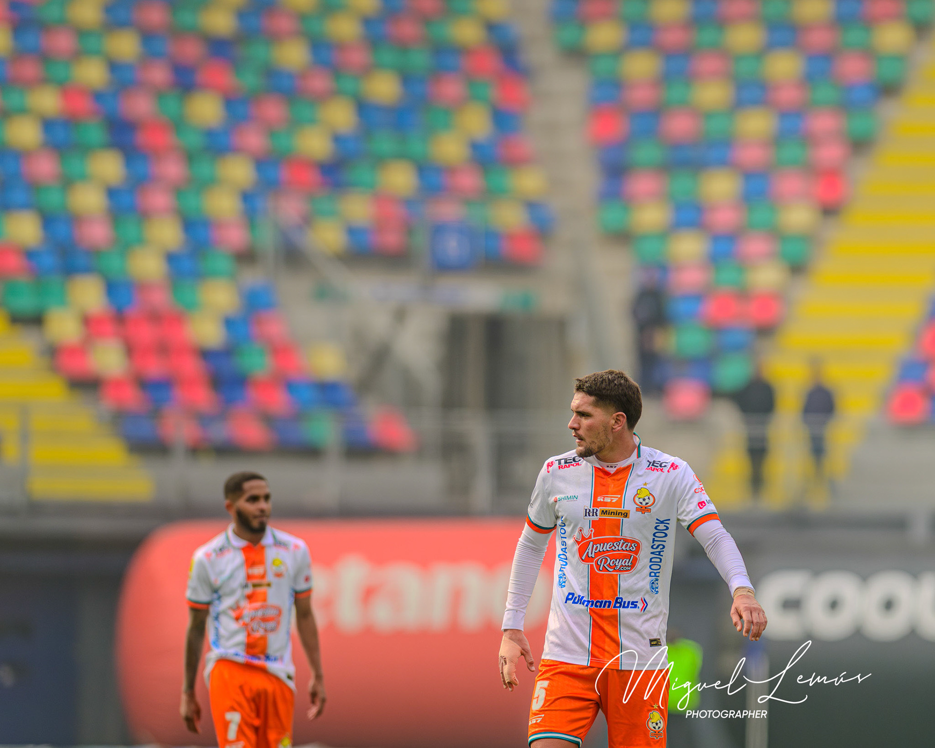 Santiago, Chile - 2026-05-23: Acción del partido entre Audax Italiano y Cobresal  Liga de Primera 2026 disputado en el  Estadio Bicentenario de la FloridaFecha 13 del campeonato  2026Foto: Miguel Lemus Dávila