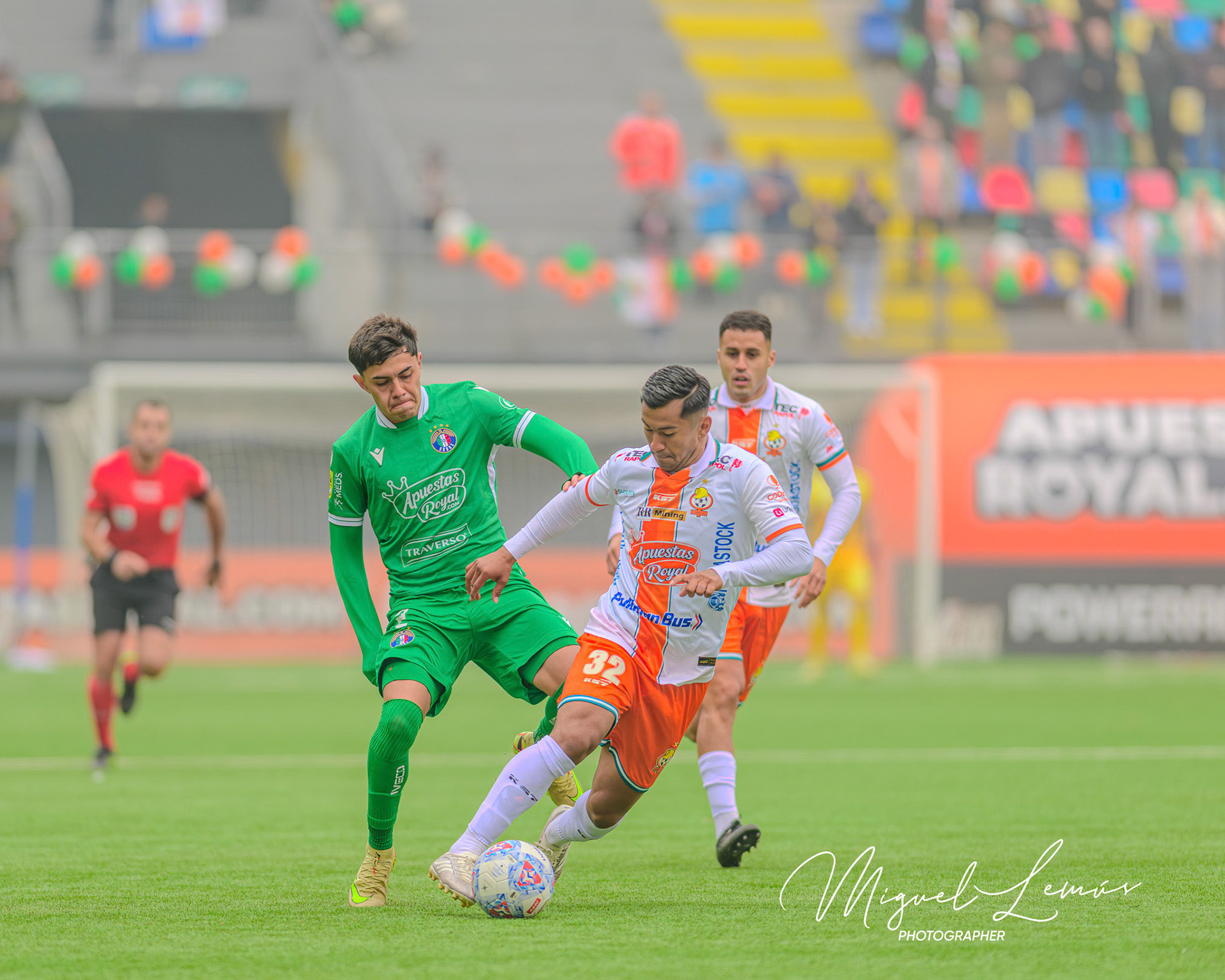 Santiago, Chile - 2026-05-23: Acción del partido entre Audax Italiano y Cobresal  Liga de Primera 2026 disputado en el  Estadio Bicentenario de la FloridaFecha 13 del campeonato  2026Foto: Miguel Lemus Dávila