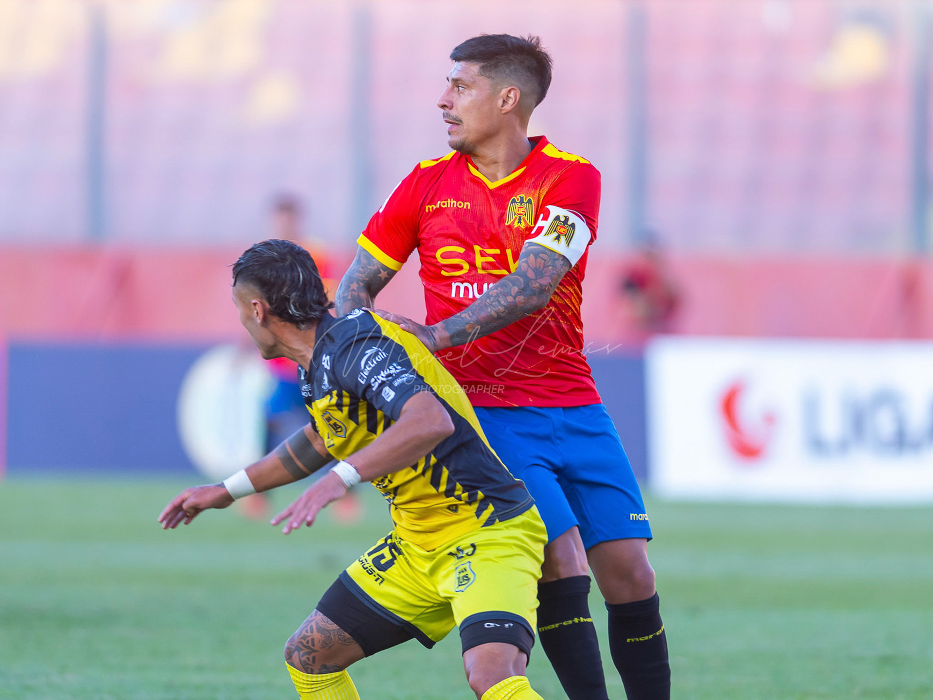 Santiago, Chile - 21 de febrero de 2026: partido entre Union Española y San Luis de Quillota válido por la fecha21 de febrero de 2026:de la Liga de Ascenso 2026, disputado en el Estadio Santa Laura. Foto: Miguel Lemus