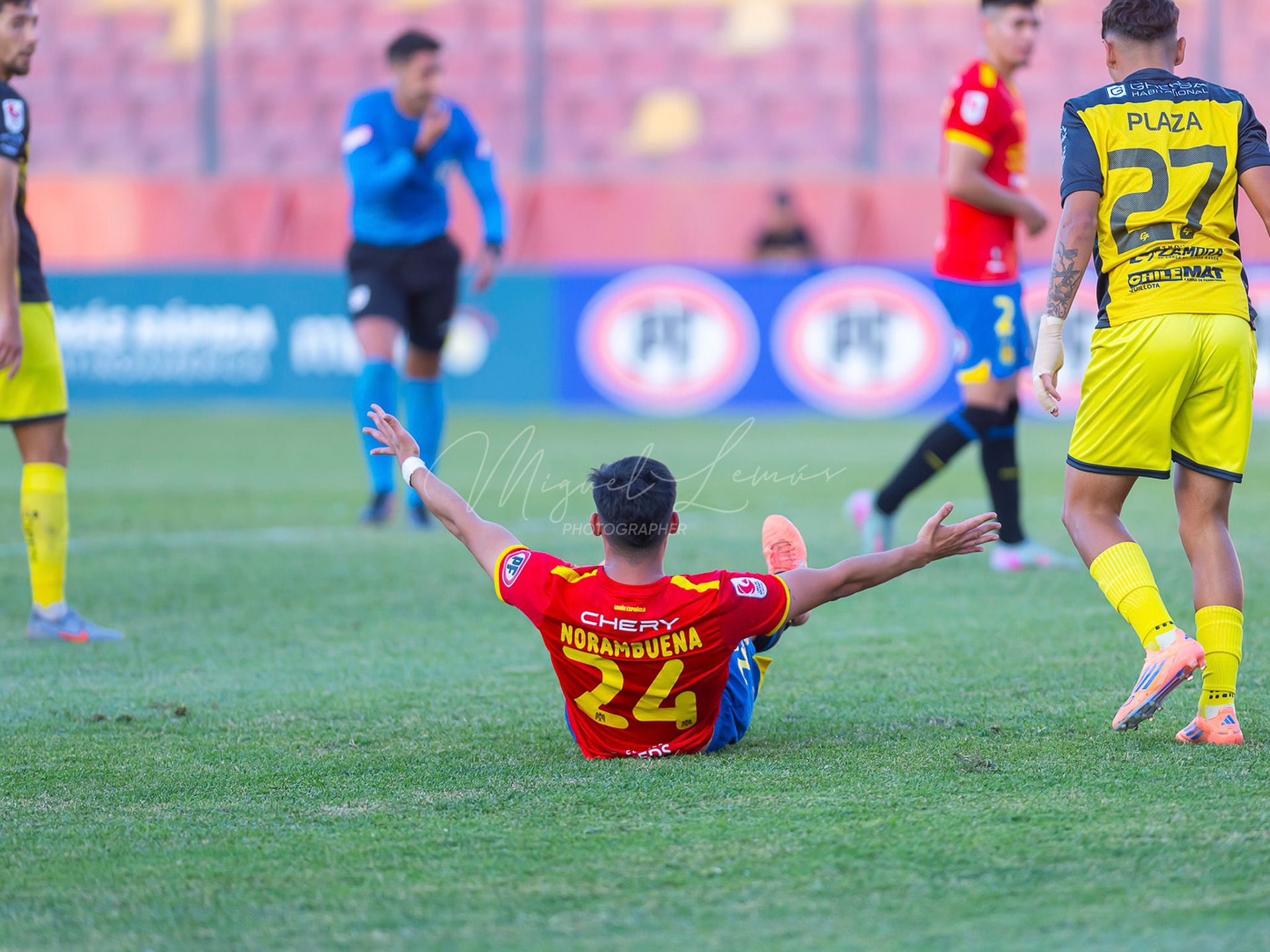 Santiago, Chile - 21 de febrero de 2026: partido entre Union Española y San Luis de Quillota válido por la fecha21 de febrero de 2026:de la Liga de Ascenso 2026, disputado en el Estadio Santa Laura. Foto: Miguel Lemus