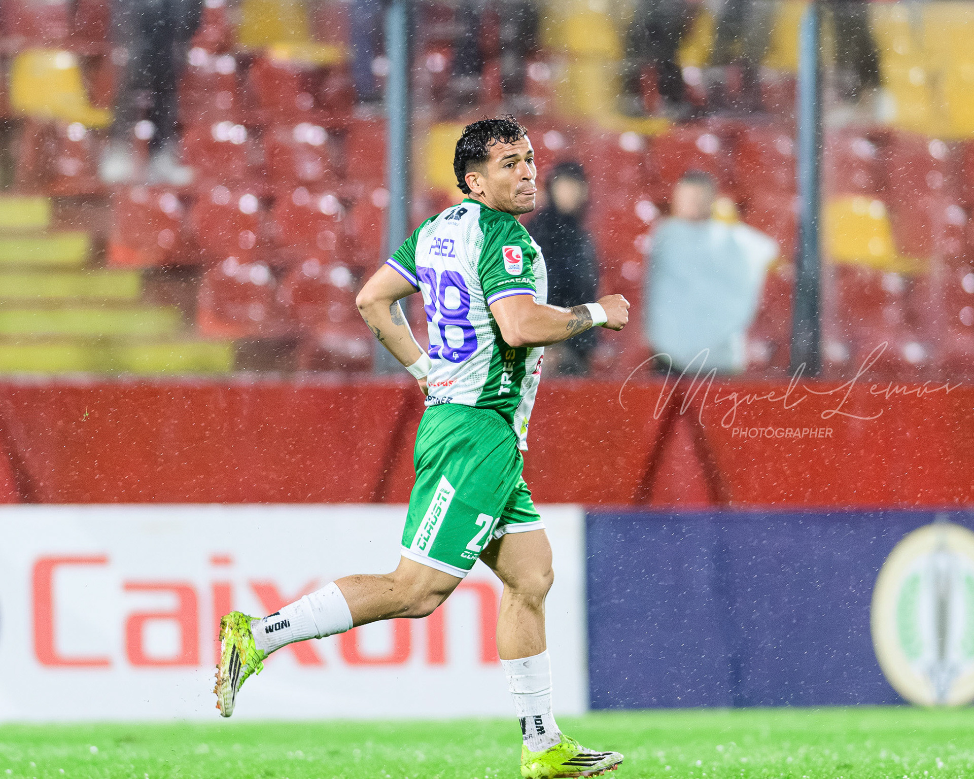 Santiago, Chile - 2026-03-20: Acción del partido entre Union Española y Deportes Puerto Mont  por la Liga de Ascenso 2026 disputado en el Estadio Santa LauraFoto: Miguel Lemus Dávila