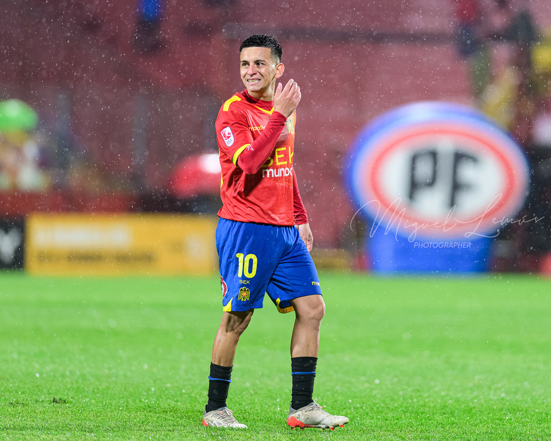 Santiago, Chile - 2026-03-20: Acción del partido entre Union Española y Deportes Puerto Mont  por la Liga de Ascenso 2026 disputado en el Estadio Santa LauraFoto: Miguel Lemus Dávila
