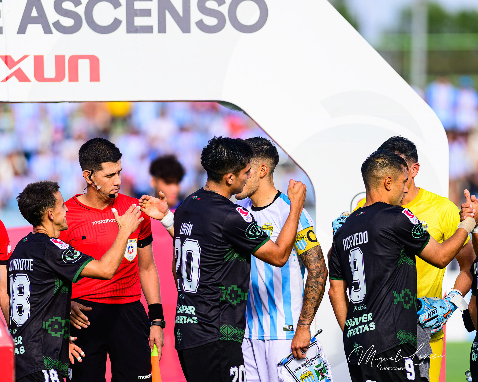 Santiago, Chile - 2026-03-14: Acción del partido entre Deportes Magallanes vs Deportes Temuco  por la Liga de Ascenso 2026 disputado en el Estadio Municipal de San BernardoFoto: Miguel Lemus Dávila