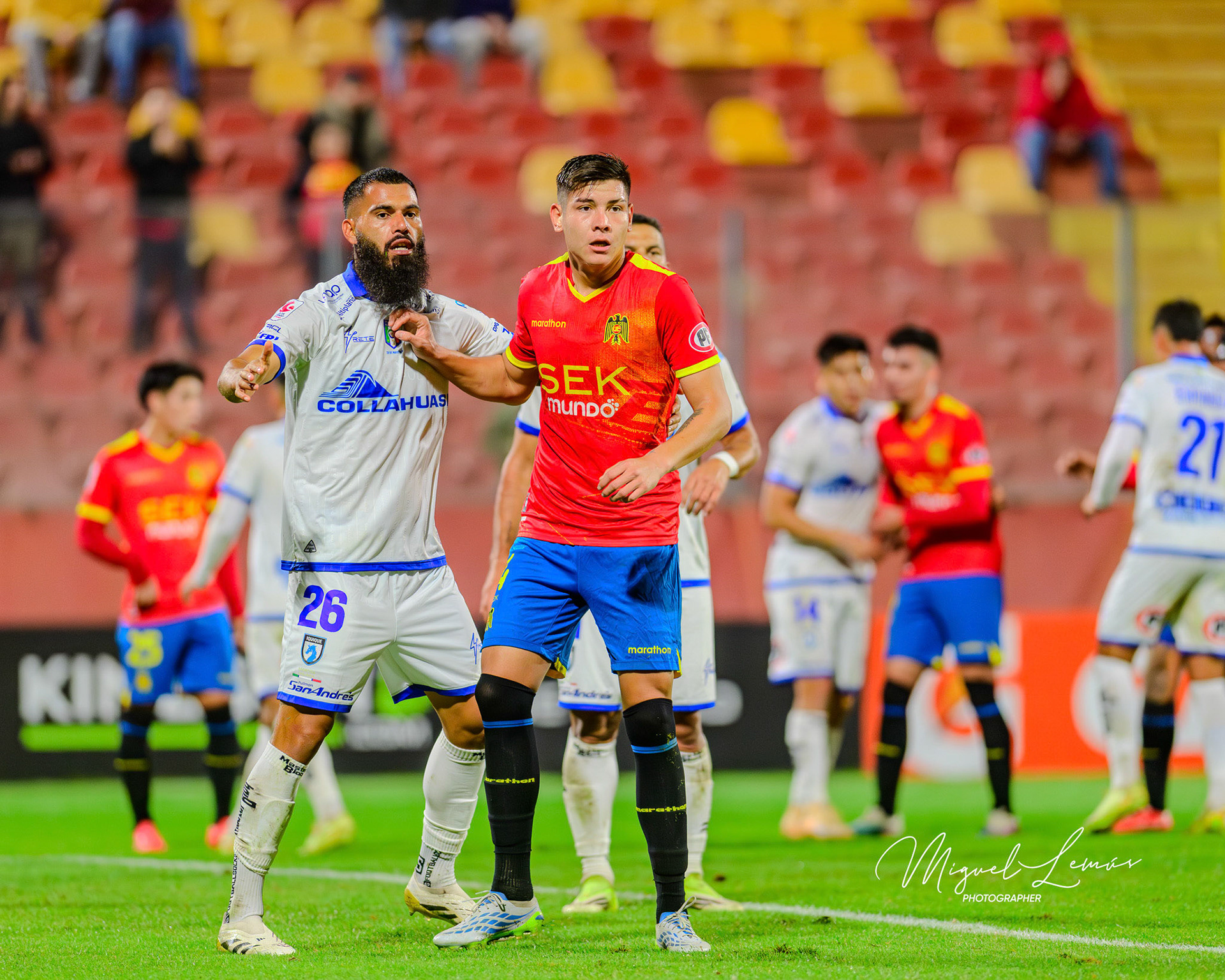 Santiago, Chile - 2026-05-18: Acción del partido entre Union Española  vs Club Deportes Iquique  Liga de Ascenso 2026 disputado en el Estadio Santa Laura  Foto: Miguel Lemus Dávila