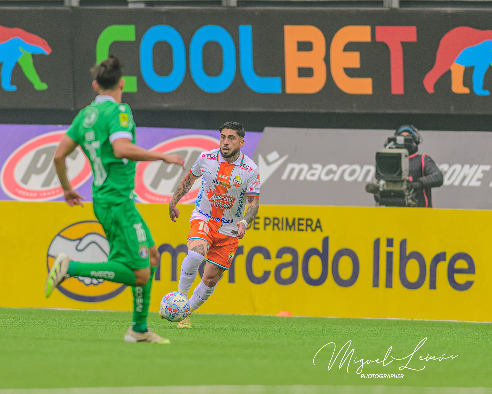 Santiago, Chile - 2026-05-23: Acción del partido entre Audax Italiano y Cobresal  Liga de Primera 2026 disputado en el  Estadio Bicentenario de la FloridaFecha 13 del campeonato  2026Foto: Miguel Lemus Dávila