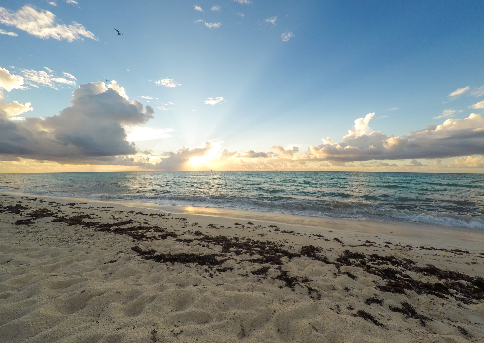 Sunrise over the Caribbean