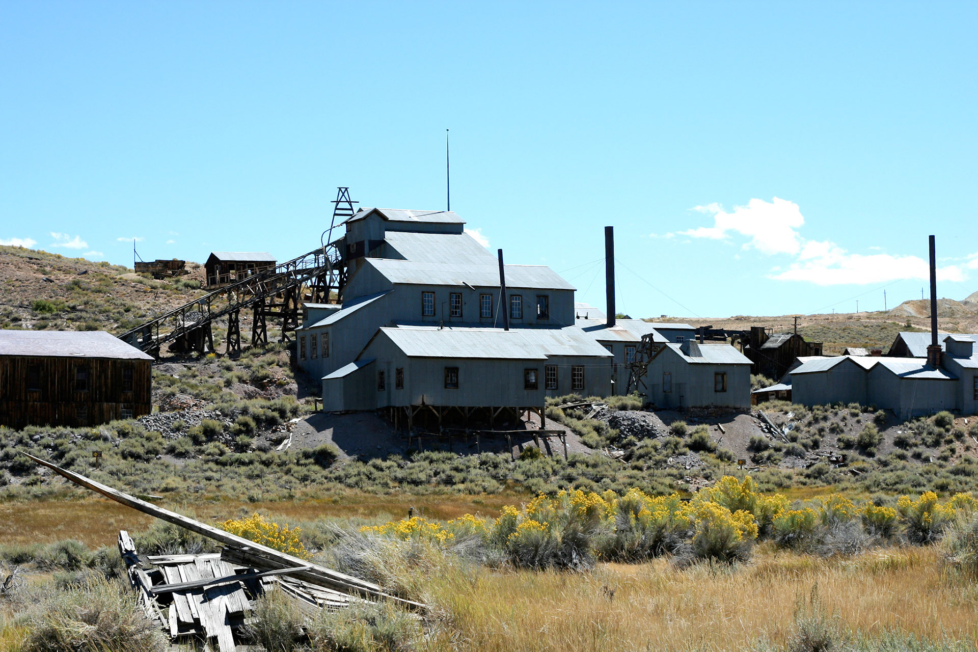 The Old Stamp Mill, where they "stamped" large chunks of rock in order to extract precious minerals such as gold