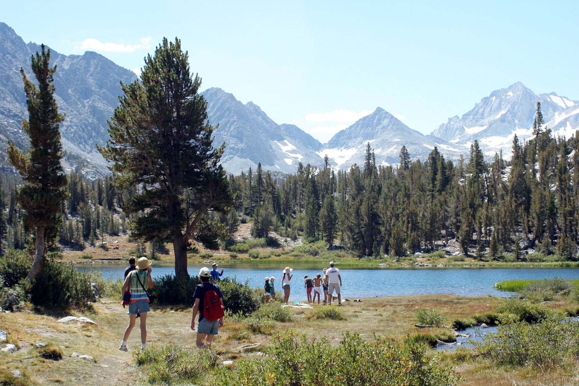 One of many lakes along the way