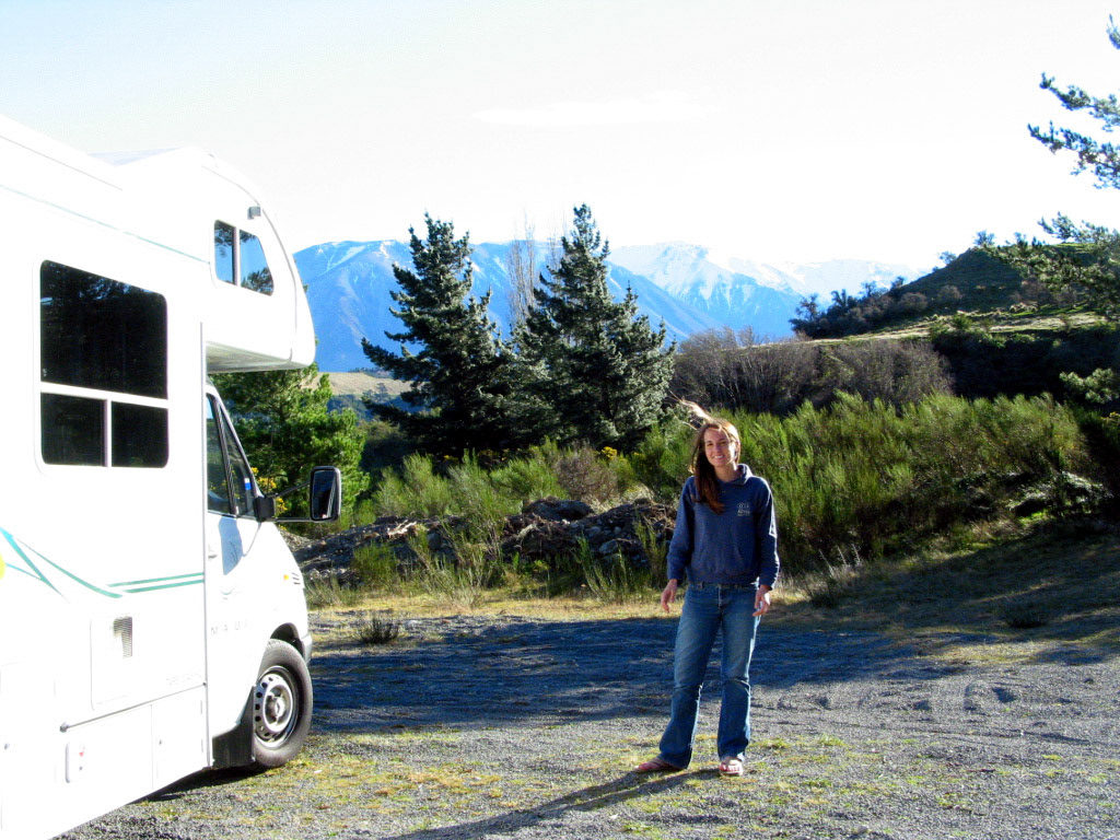 Next to our campervan...it's a Benz!