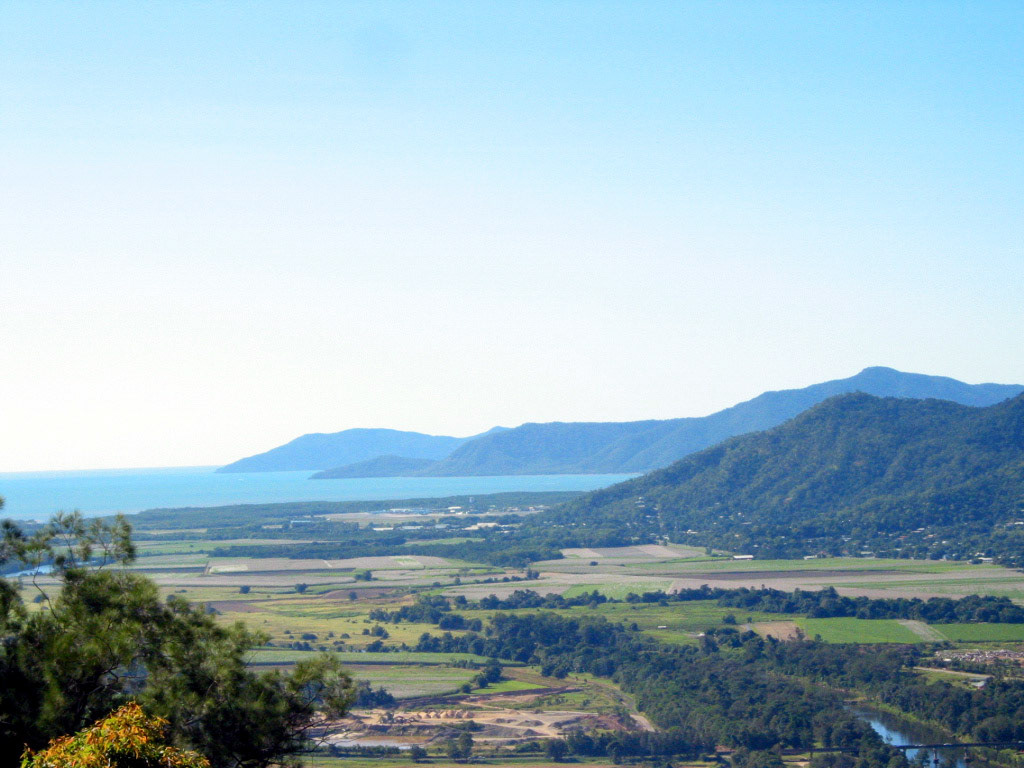 View of Cairns and the coastline
