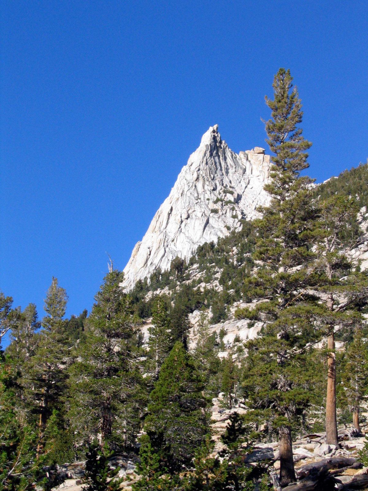 We climbed the side facing the camera