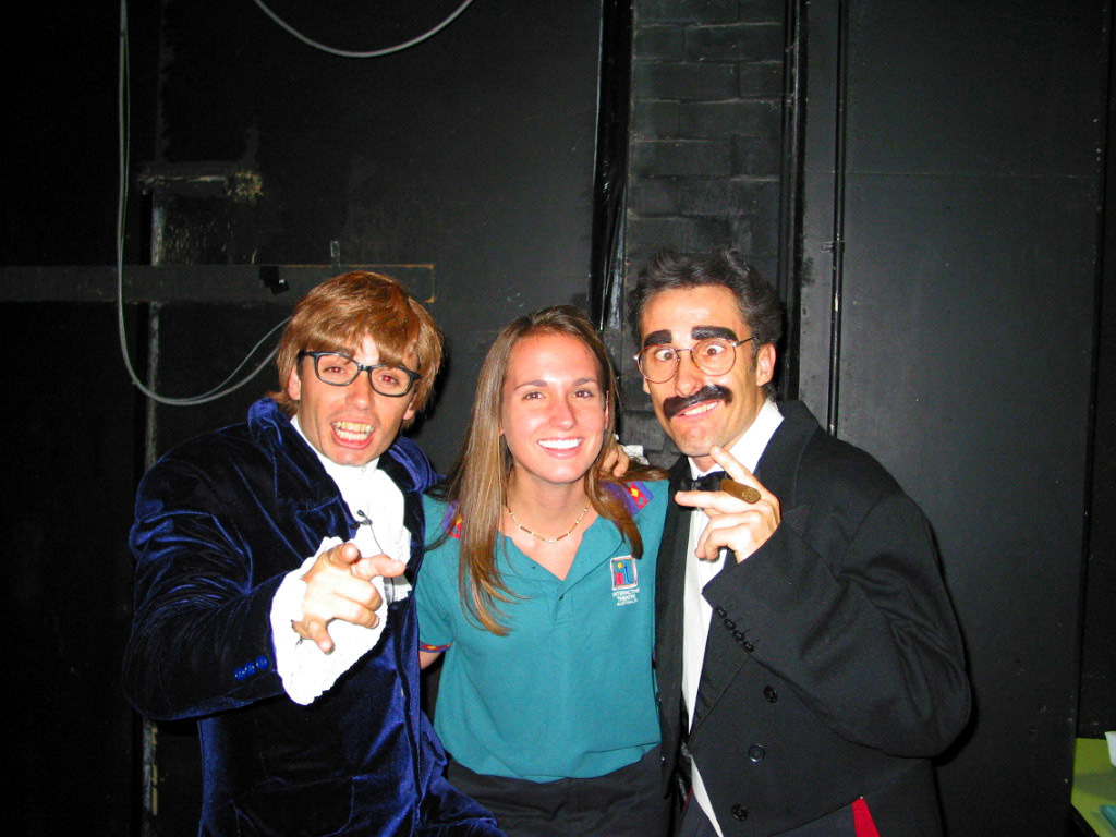 Me with Austin (Leigh) and Groucho (Allan), for a gig at Caloundra Centre (Sunshine Coast)