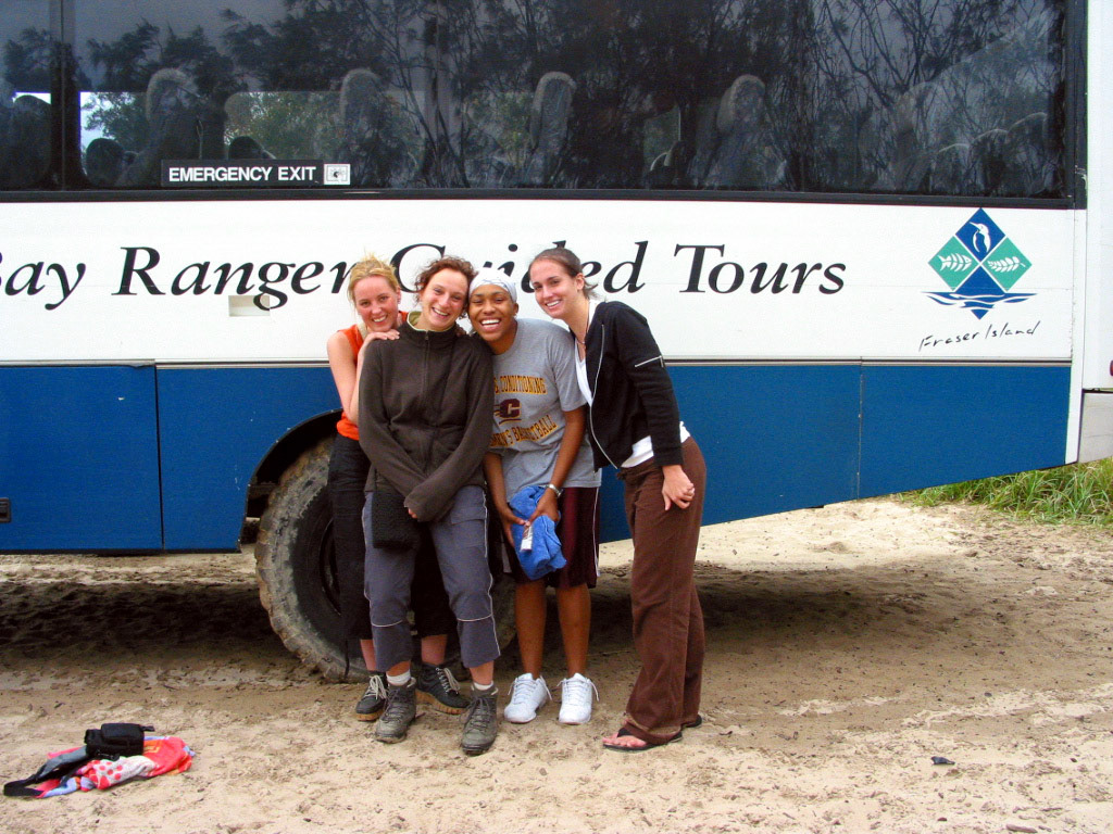 Laura, Jenny, Raina and I were all roommates in a cabin