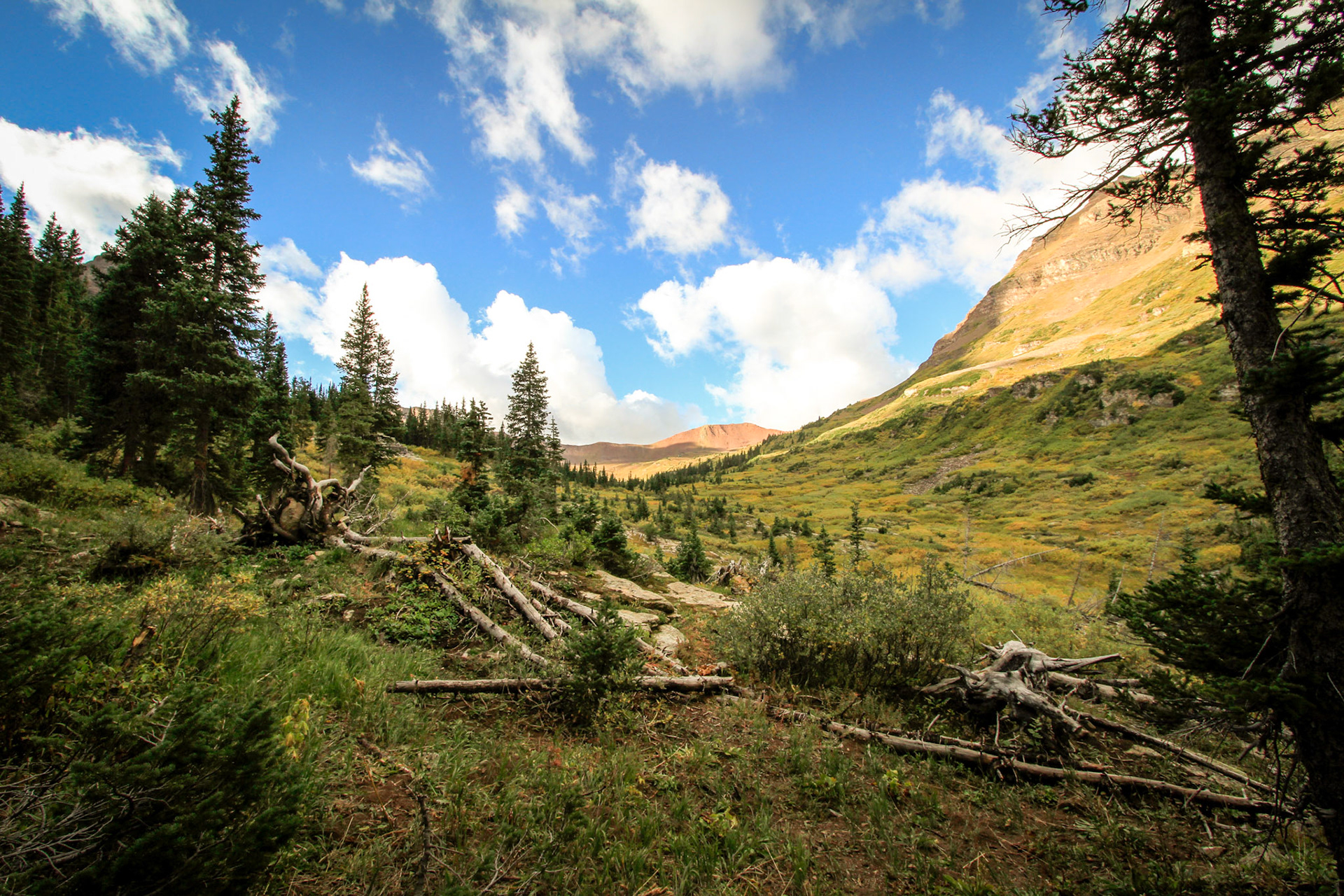 View from the first campsite