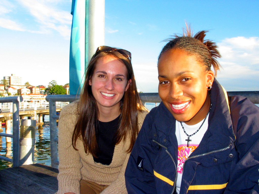 Raina and I on Manly Harbour