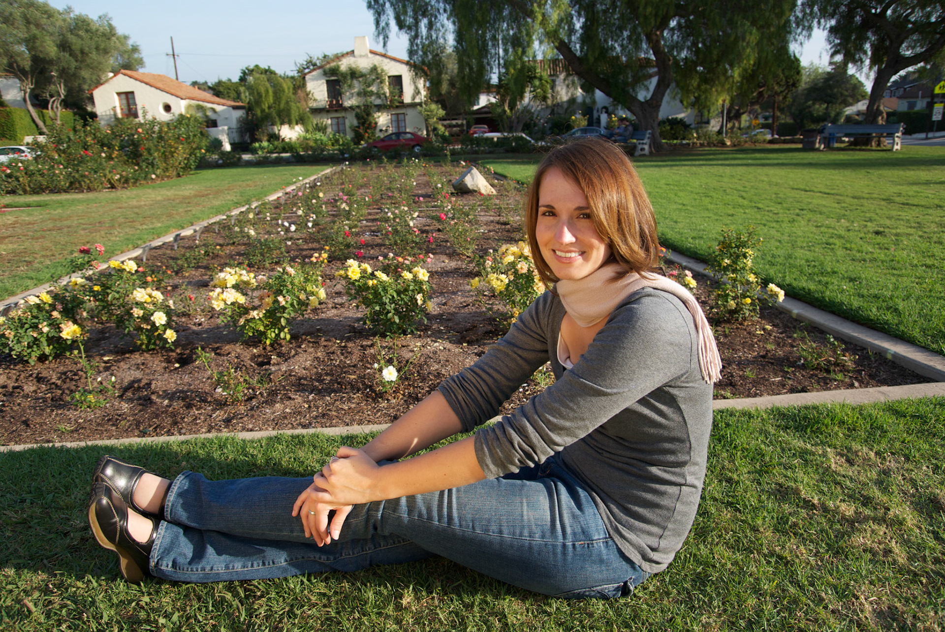 In the rose garden. Photo courtesy of Andy Lin.