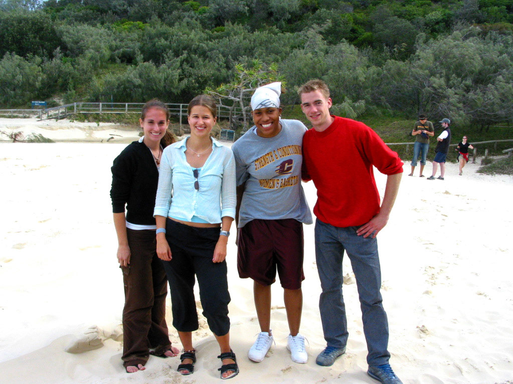 Me, Briany, Raina and Maarten...we all stayed together at the Hostel back in Hervey Bay
