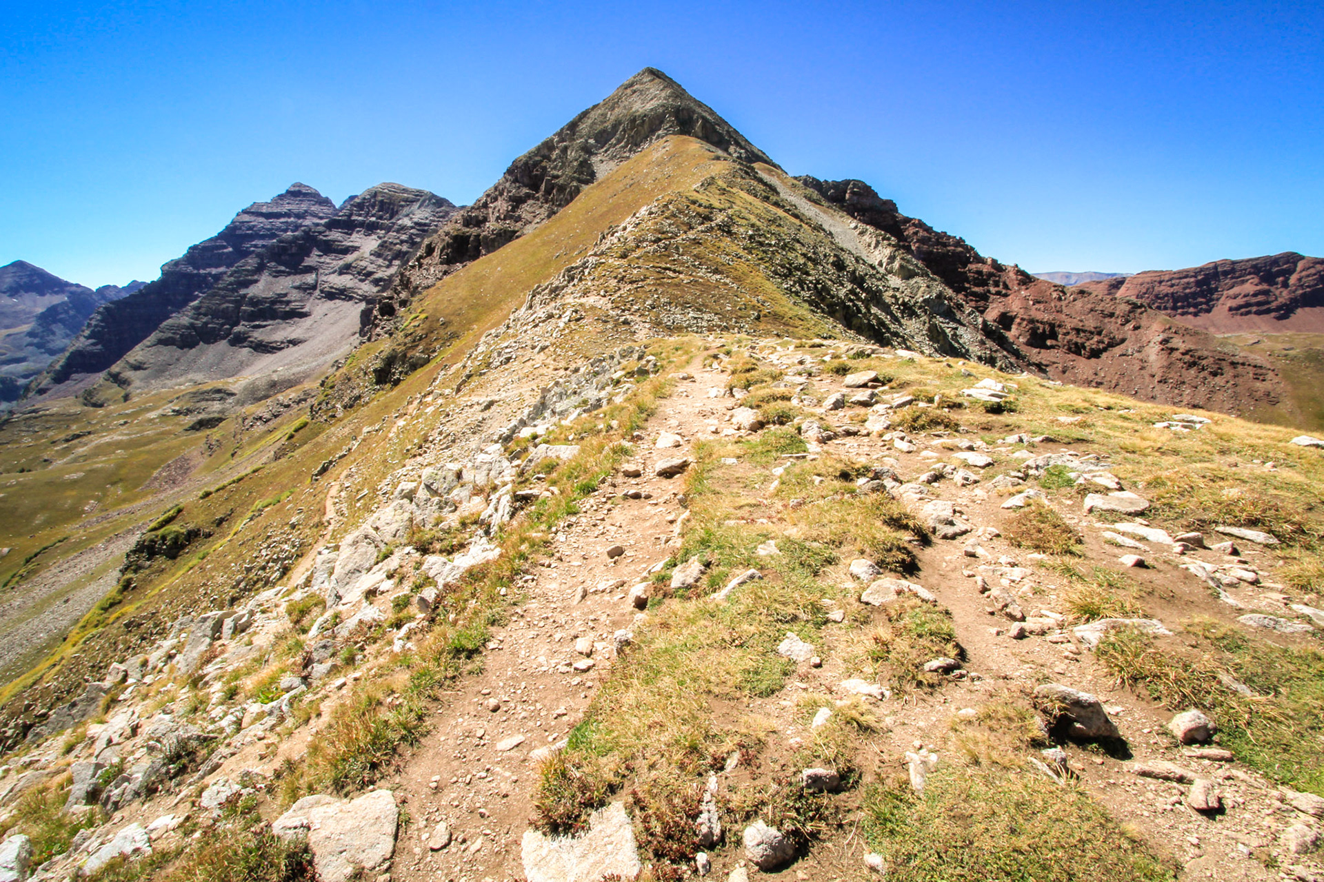 View from the top of Buckskin Pass